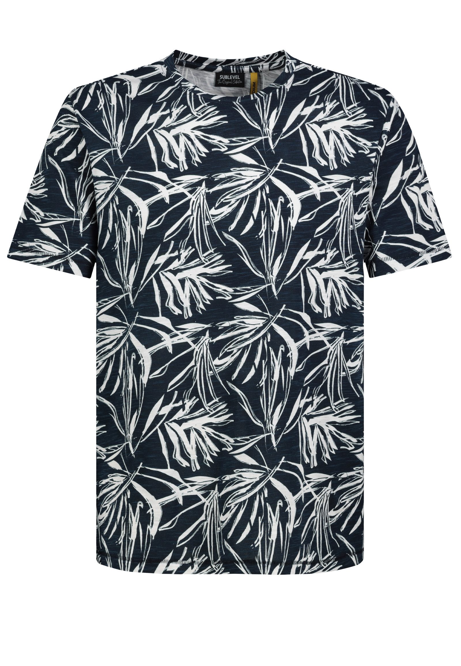 T-Shirt Floral Jersey Regular Fit Rundhalsausschnitt Kurzarm