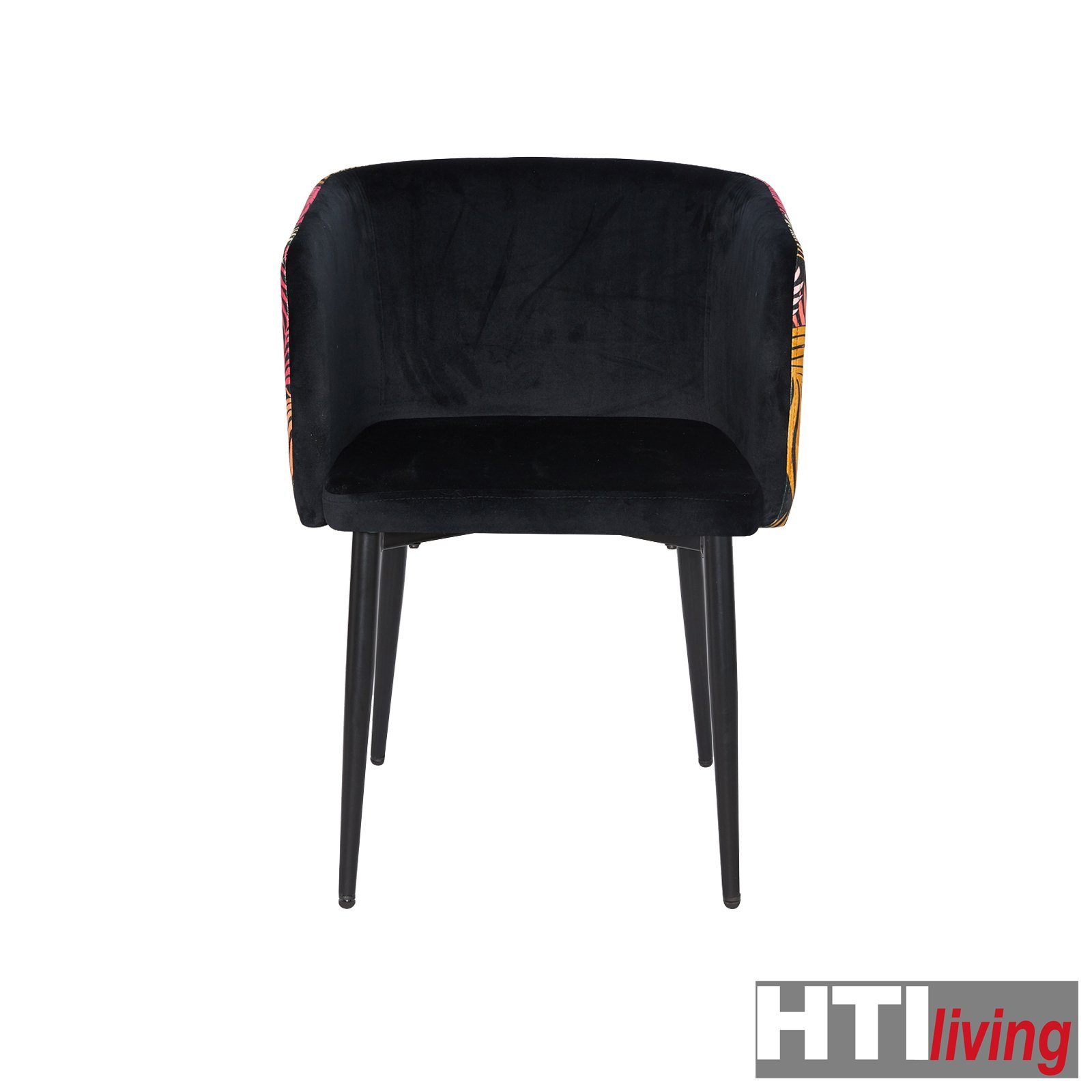 HTI-Living Esszimmerstuhl Stuhl Destin 2 Rot (Set, Muster St), Esszimmerstuhl Armlehnenstuhl 2er-Set Leaf Samt
