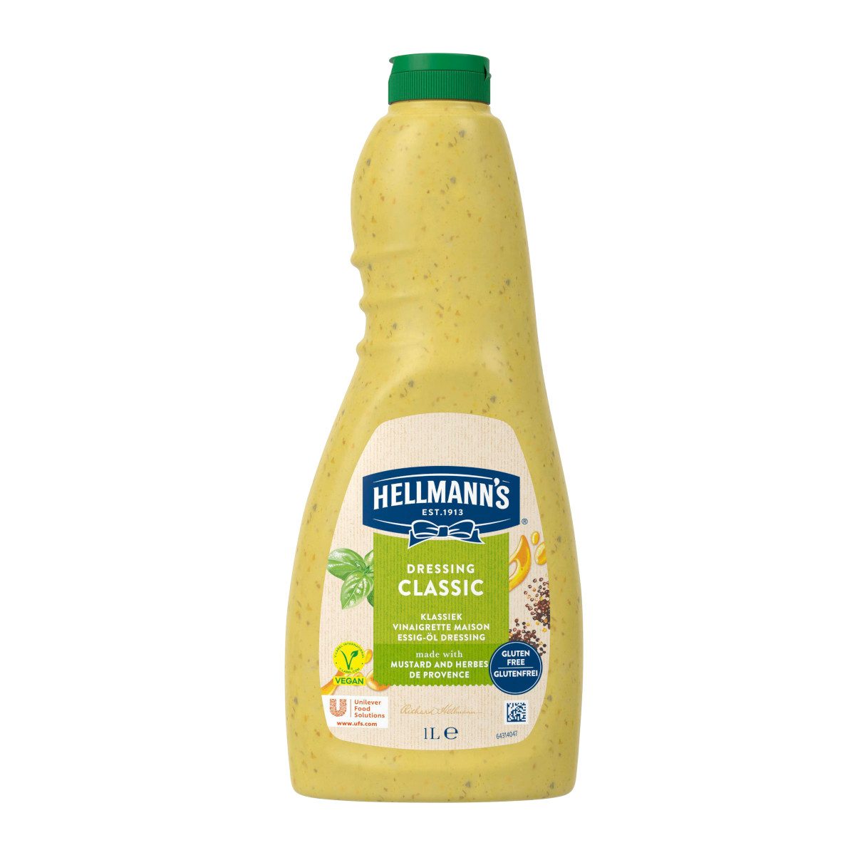 HELLMANN'S Saucen, Hellmann's Dressing Essig Öl frisches Salatdressing Flasche 1000ml