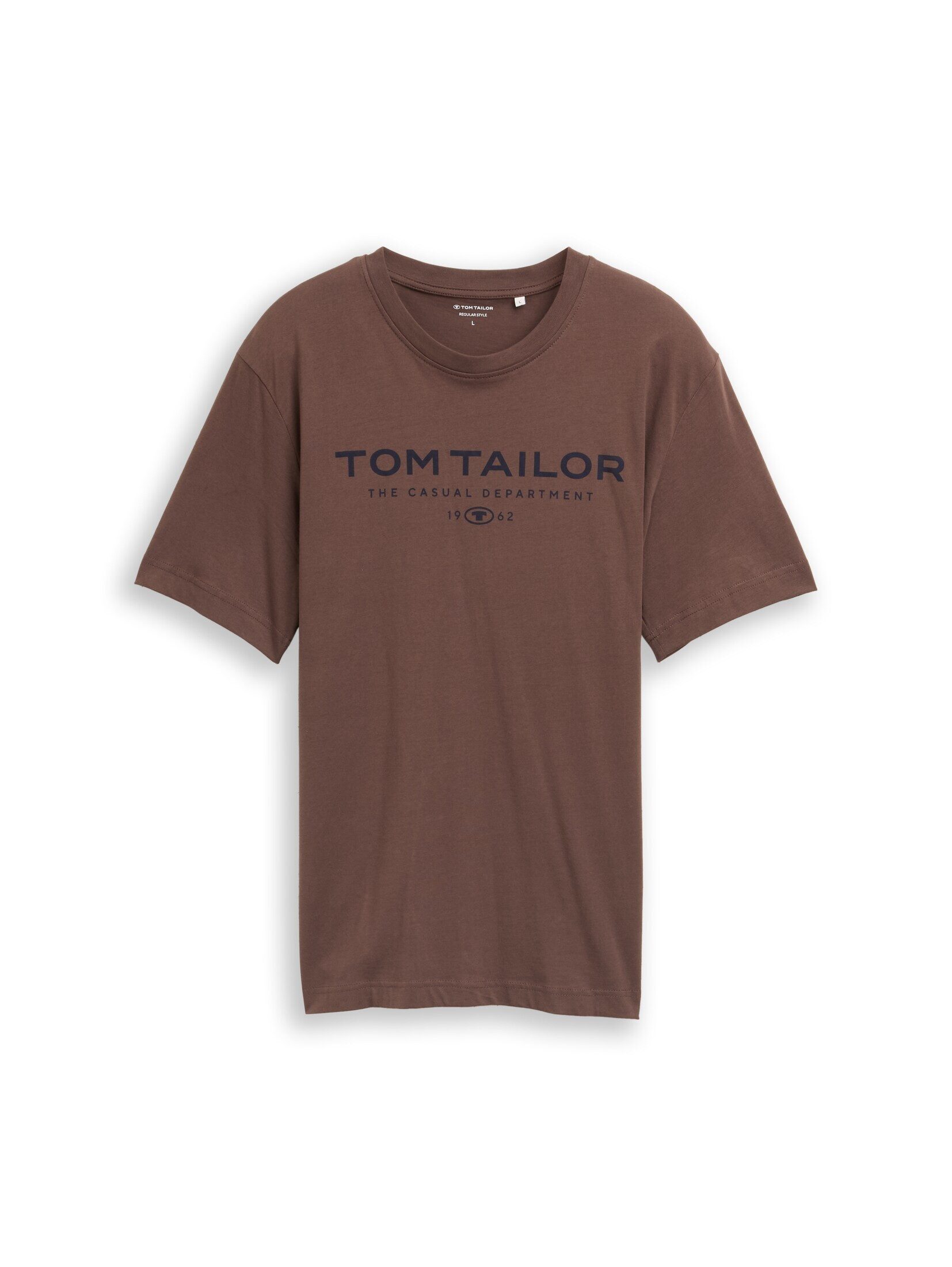 TOM TAILOR T-Shirt T-Shirt T-Shirt aus Baumwolle mit Logo-Print günstig online kaufen