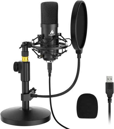 Maono Streaming-Mikrofon, Professionelles kondensator mikrofon stativ niere für podcast aufnahme