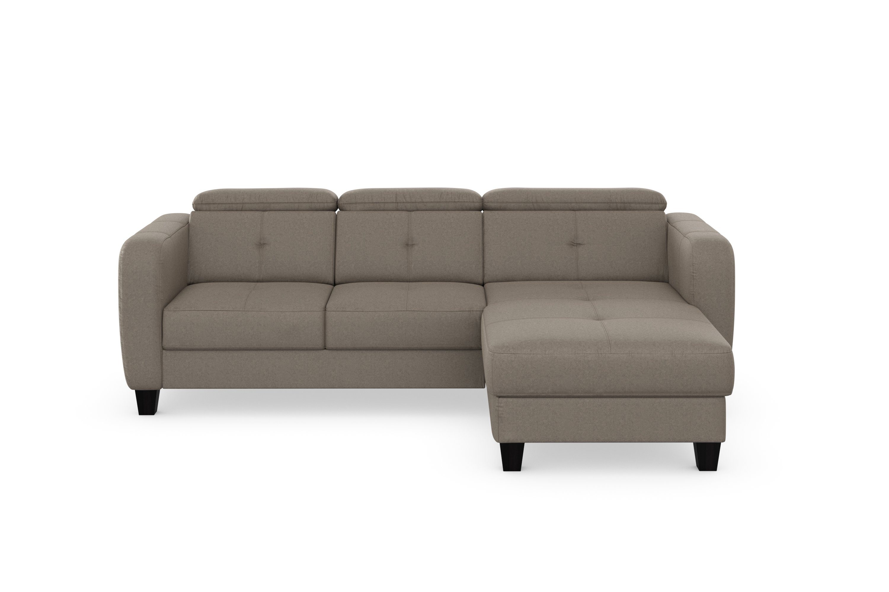 sit&more Ecksofa "Belluci L-Form" inklusive Federkern, wahlweise mit Bettfu günstig online kaufen