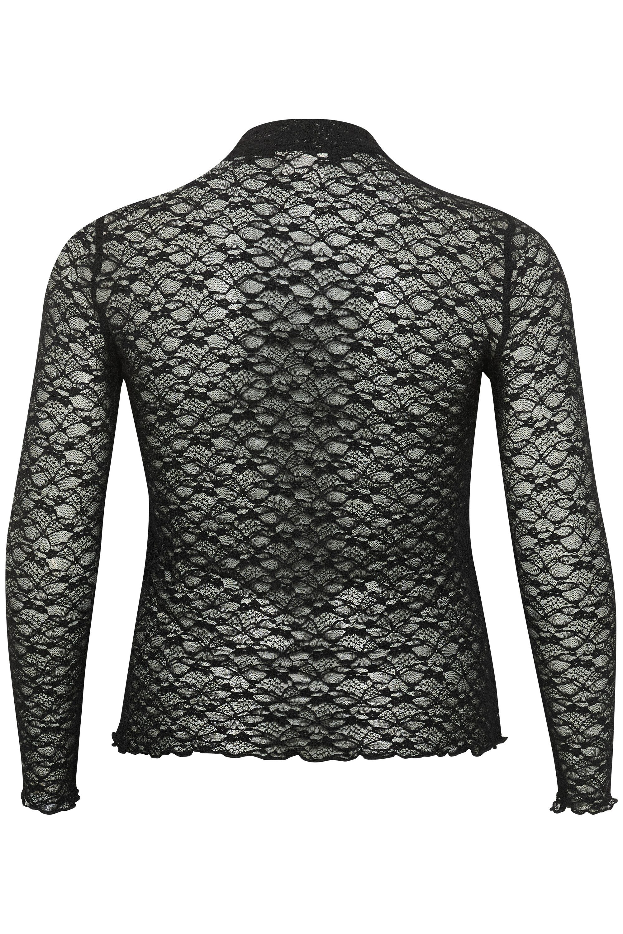 KAFFE Curve Langarmbluse Langarm-Bluse KCjolina Große Größen