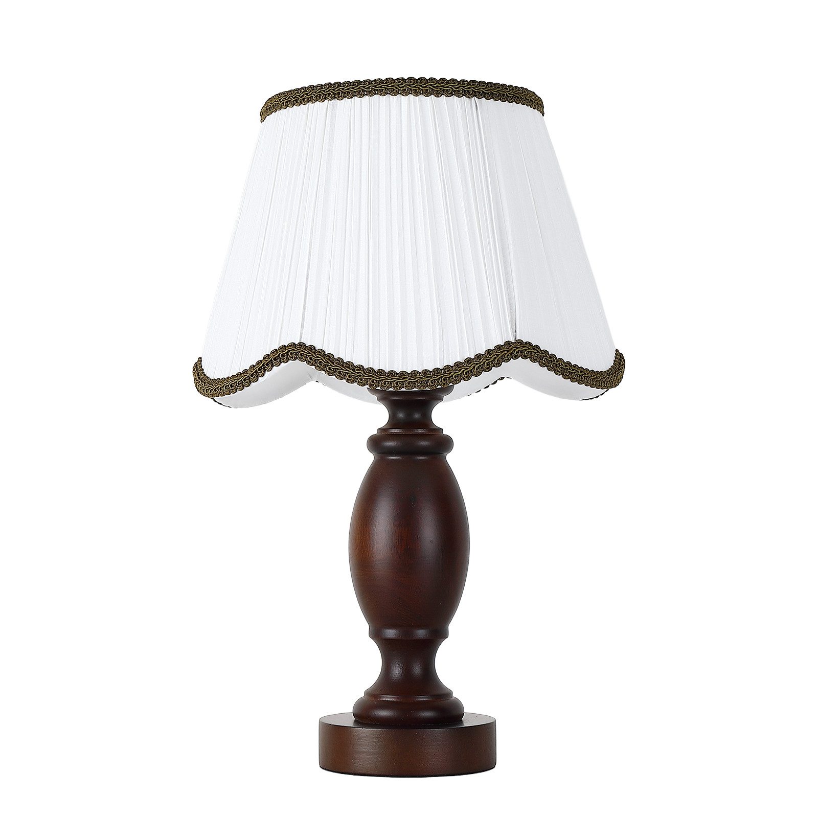 STANBOW Tischleuchte Klassische Tischlampe aus dunkler Eiche im antikem Sti günstig online kaufen