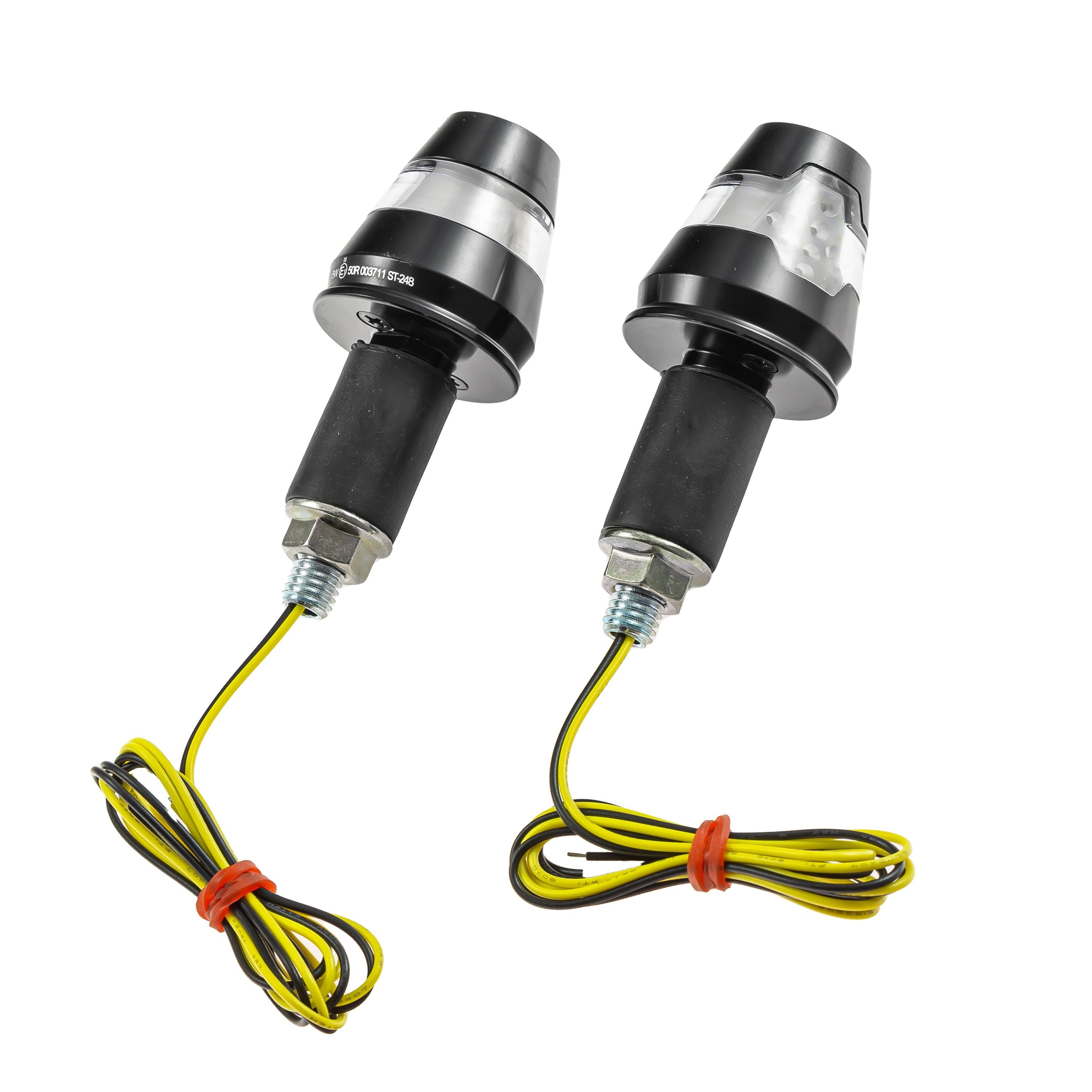 ZIEGER Blinker Universal Motorrad Lenkerenden - LED Blinker Conic schwarz 7/8" + 1" u