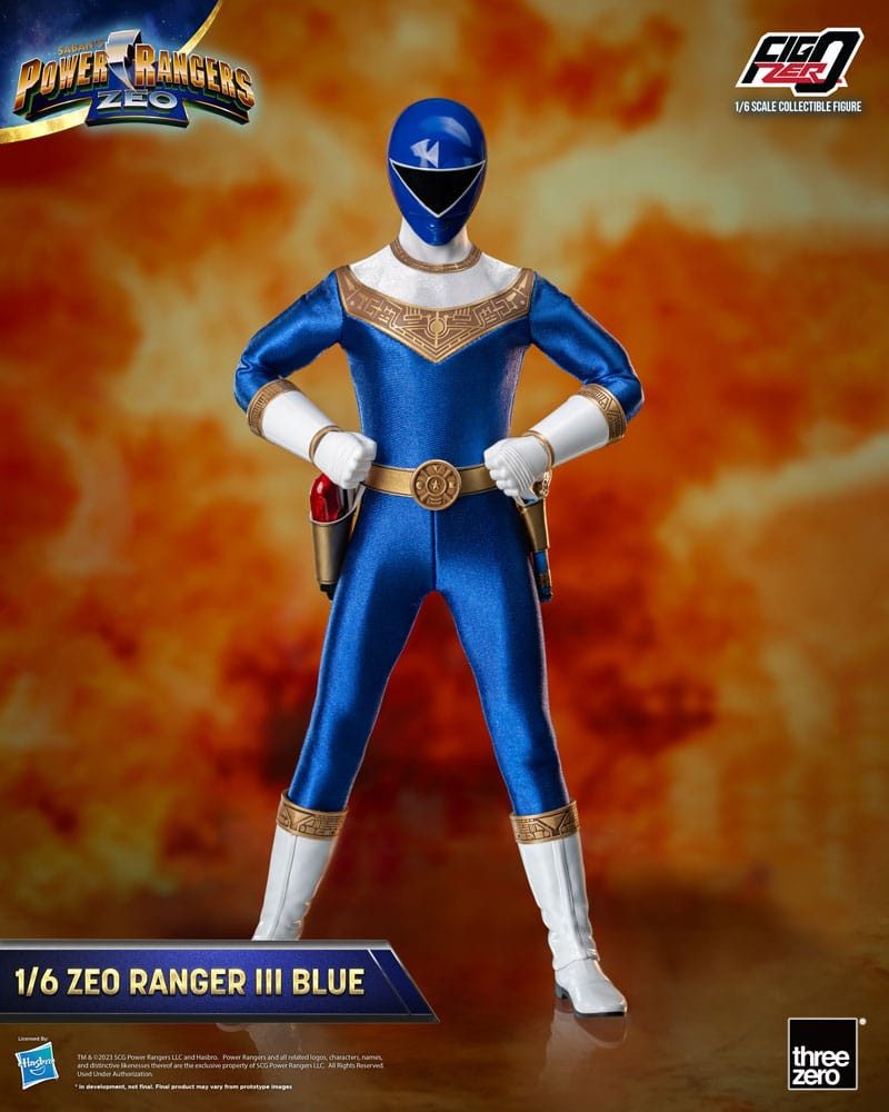ThreeZero Actionfigur FigZero Saban's Power Rangers Zeo 1/6 Ranger III Blue 30 cm Actionfigu