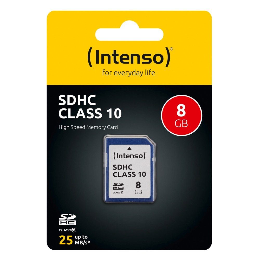 Intenso Intenso SDHC Karte 8GB Speicherkarte Class 10 Speicherkarte