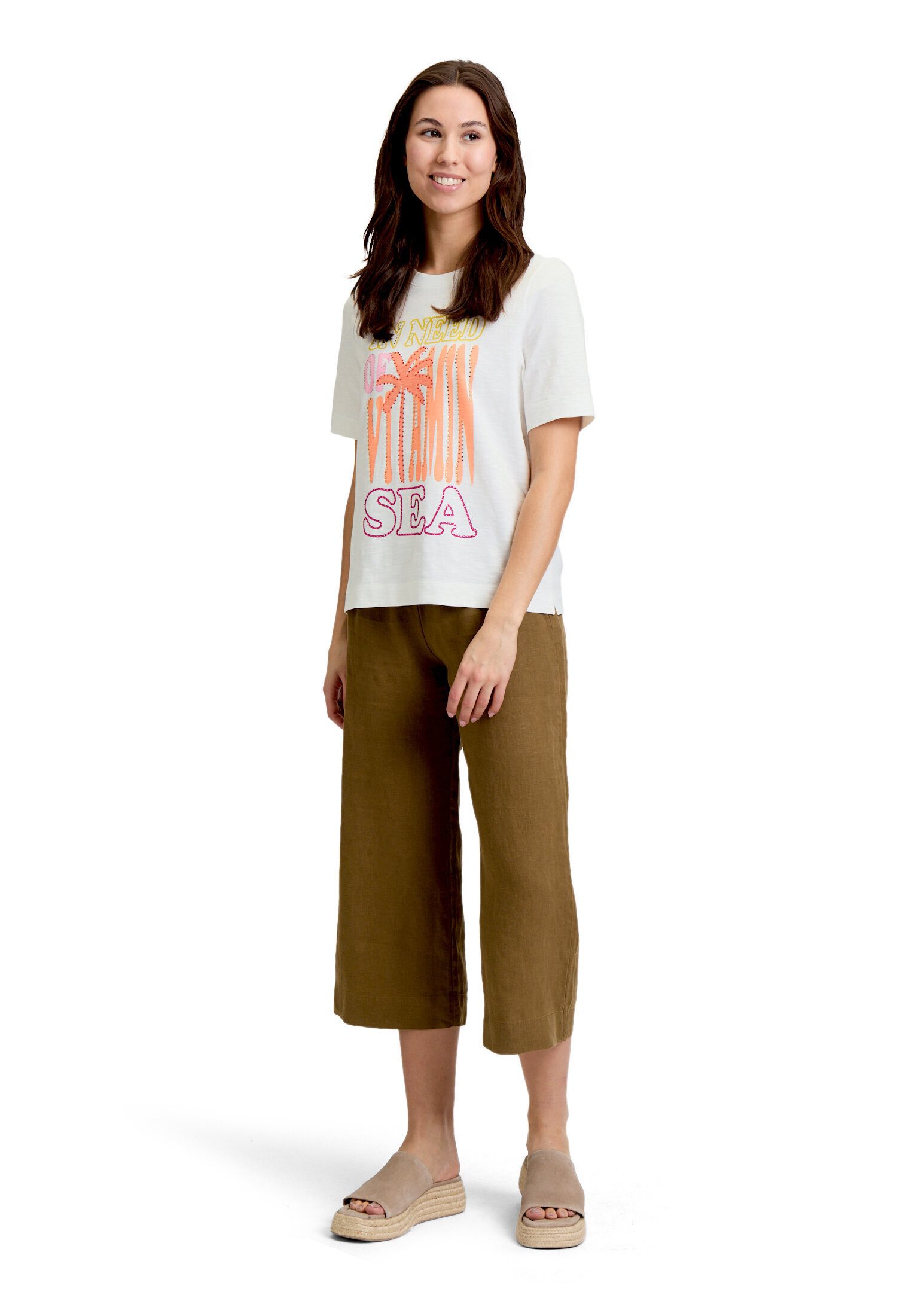 Cartoon Kurzarmshirt Damen mit Rundhalsausschnitt (1-tlg) Hotfix