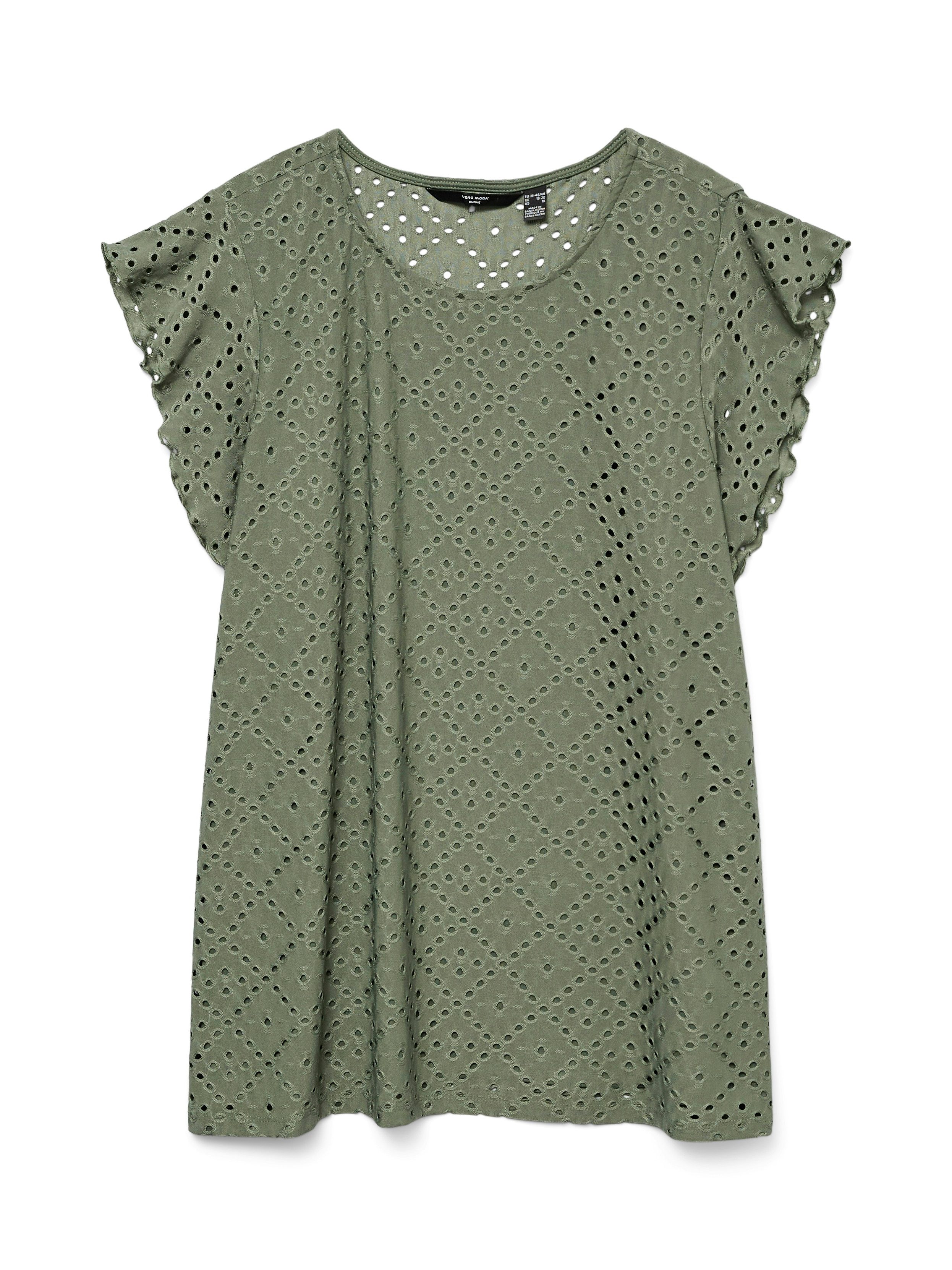 Spitzenshirt VMCTASSA SL FRILL TOP NOOS CUR