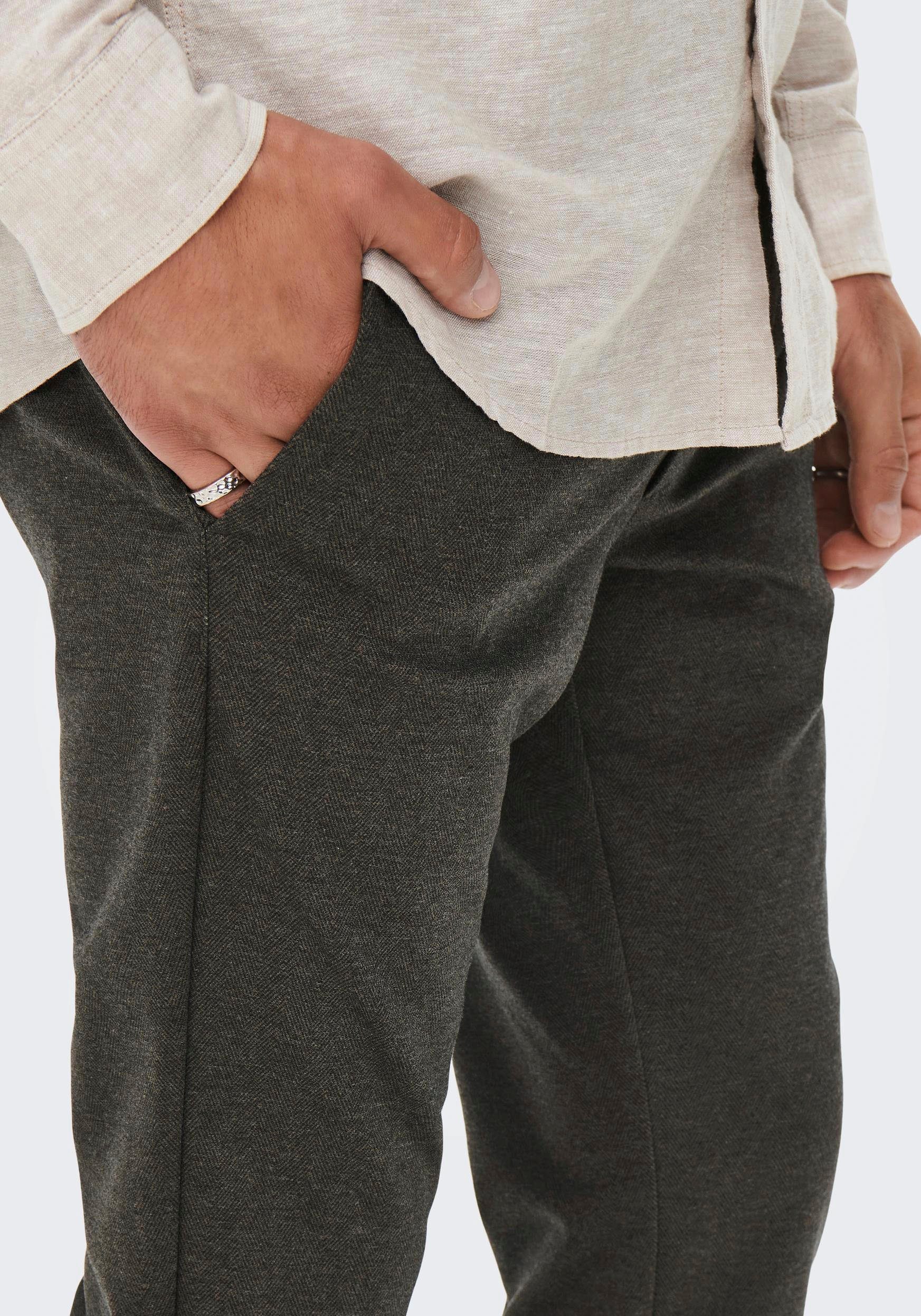 ONLY & SONS Stoffhose mit leichtem günstig online kaufen