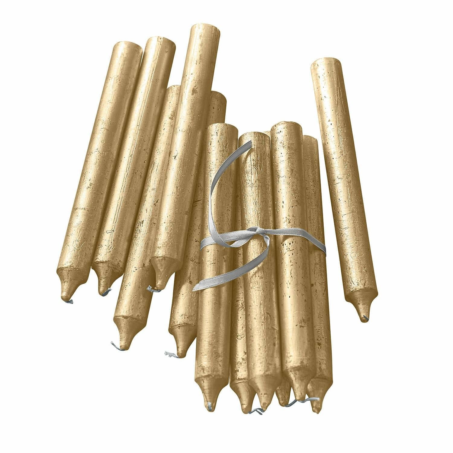 Mirabeau Stumpenkerze Kerze 20er Set Lysarion gold (20er Set, 20er Set), none