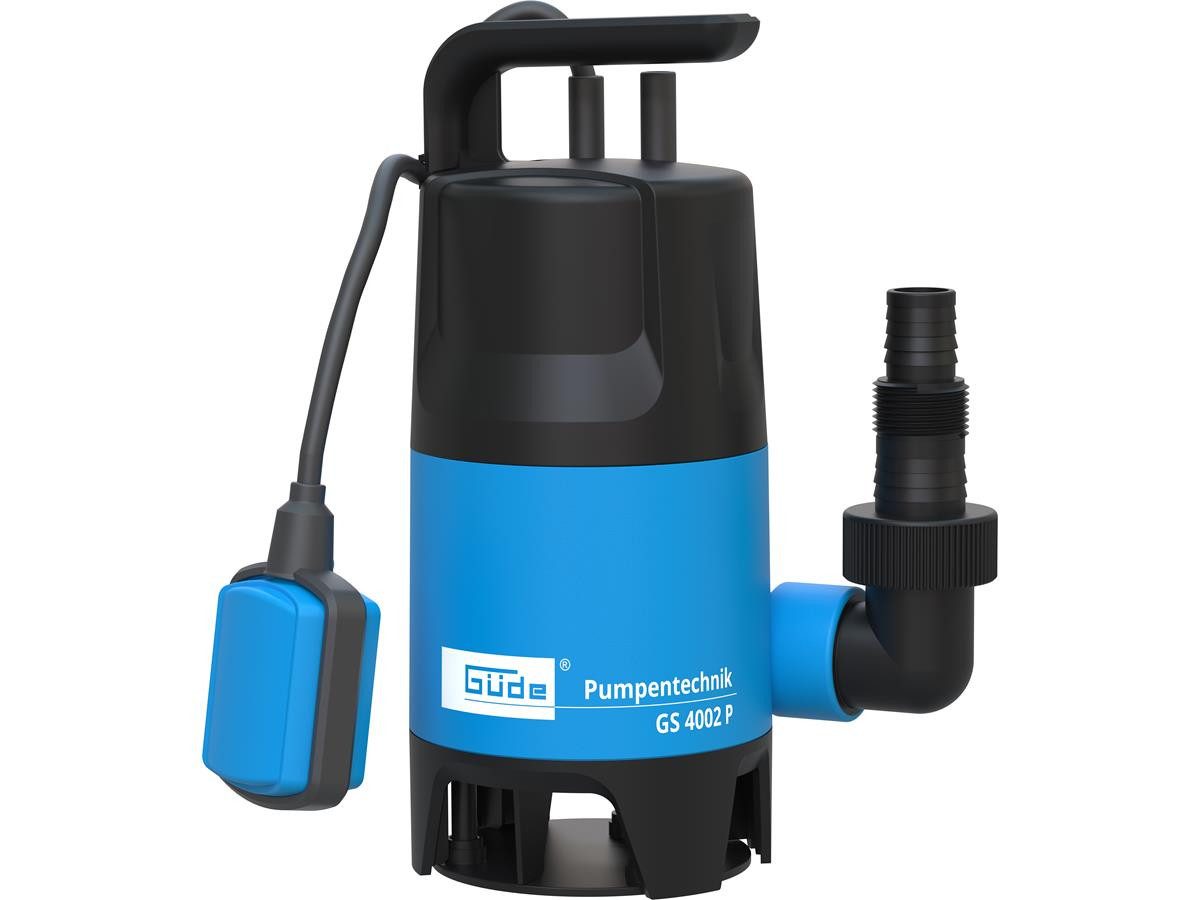 Güde Schmutzwasser-Tauchpumpe GS 4002 P, 400 W, Fördervolumen 7500 l/h, max. Förderhöhe 5 m
