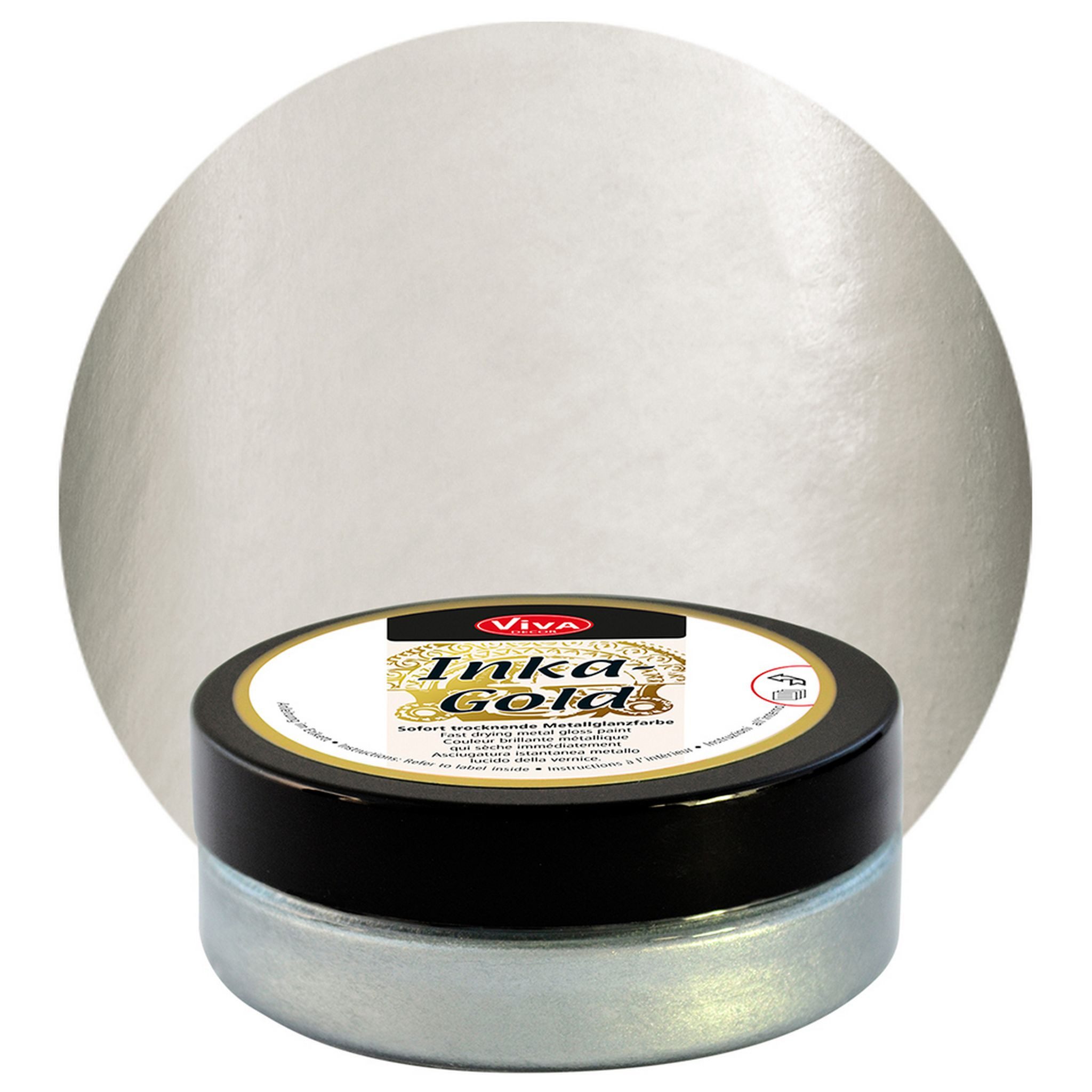 Viva Decor Bastelfarbe ViVA DECOR Inka-Gold 62,5 g - Silber