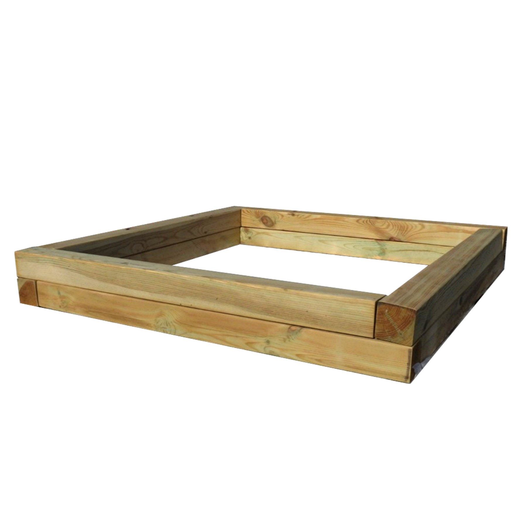 Loggyland Sandkasten KDI 110er Kanthölzer braun lasiert, 160x160 oder 210x210