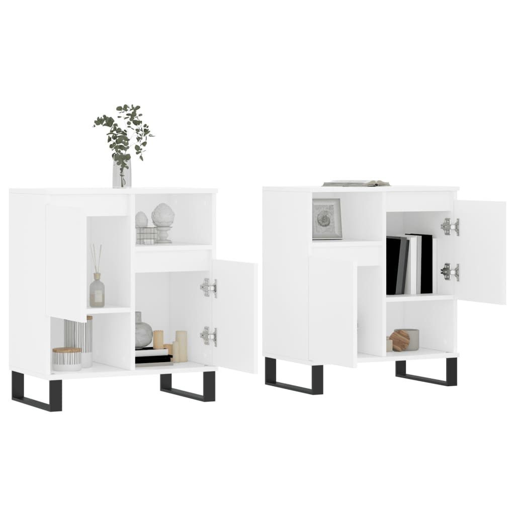 vidaXL Sideboard Sideboards 2 Stk. Weiß günstig online kaufen