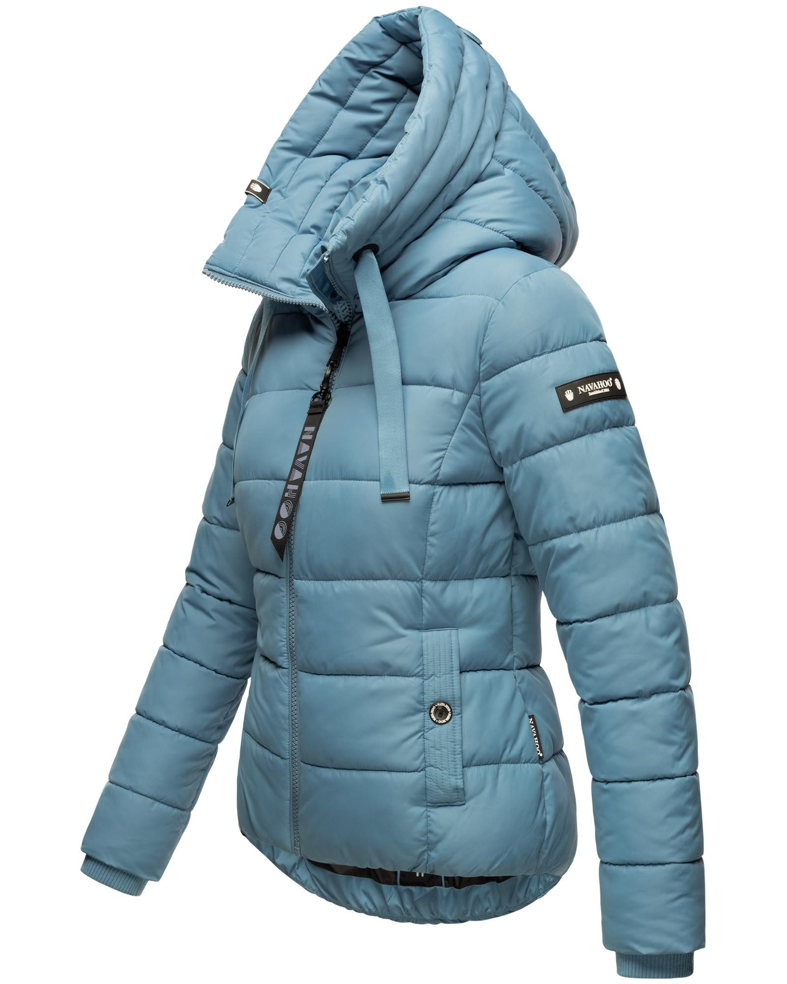 Navahoo Steppjacke Amayaa stylische Damen Winterjacke mit coolen Applikatio günstig online kaufen
