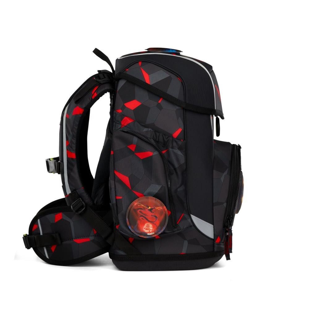 ergobag Schulranzen Cubo (5tlg., inkl. Sportbeutel, Federmäppchen, Schlampermäppchen und Kletties)