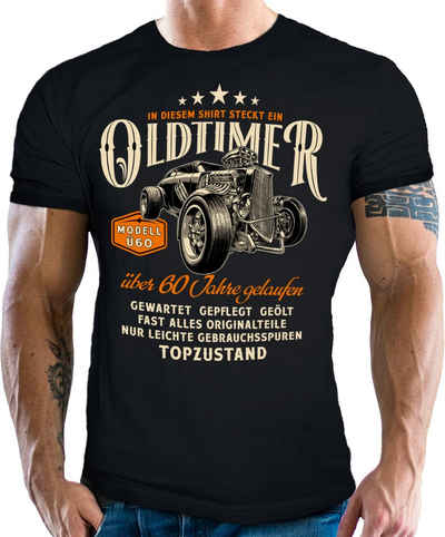 LOBO NEGRO® T-Shirt als Geschenk für Männer zum Geburtstag - Oldtimer über 60 Topzustand
