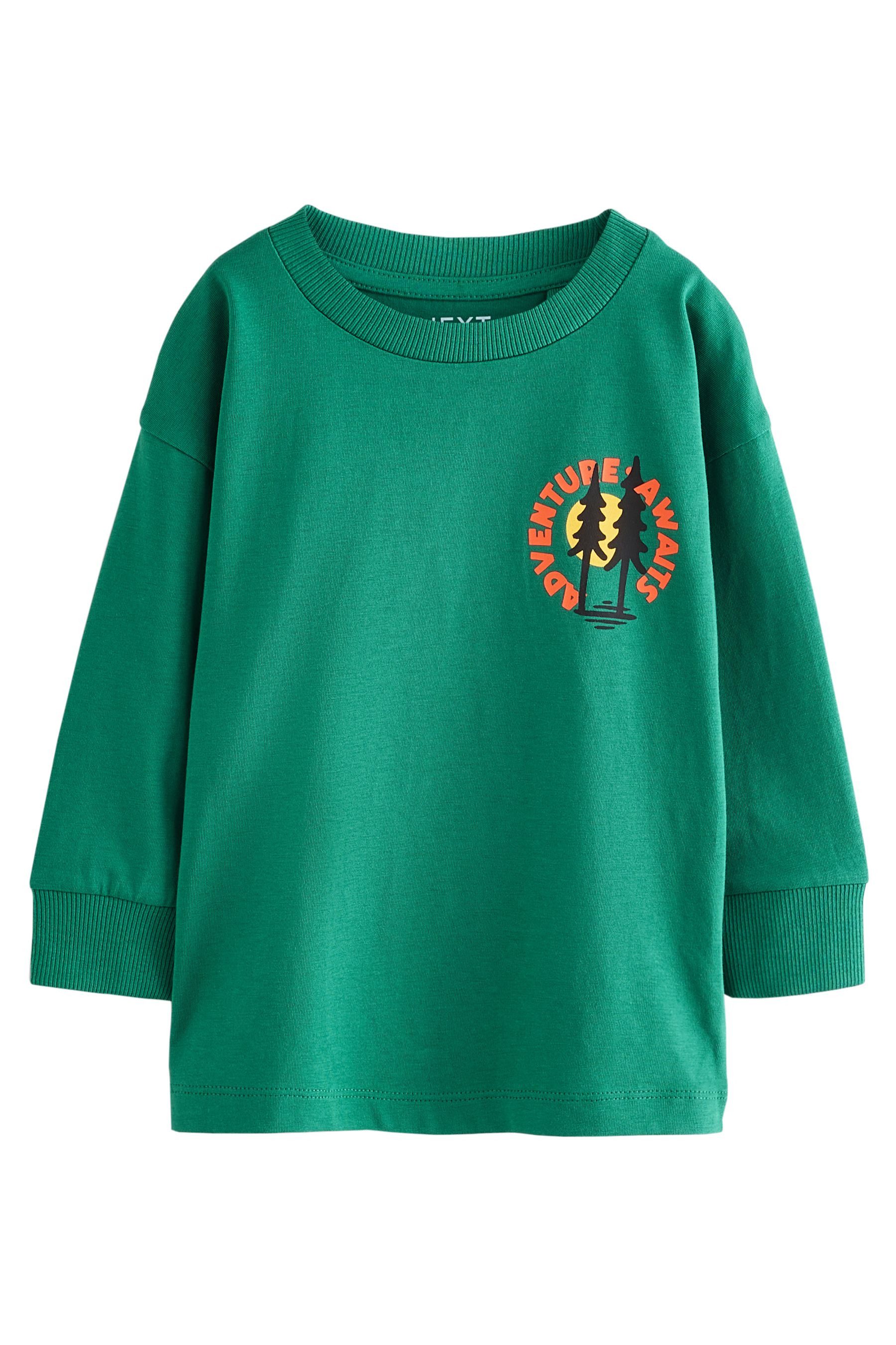 Next Langarmshirt Langarmshirt mit Rückenprint (1-tlg) günstig online kaufen