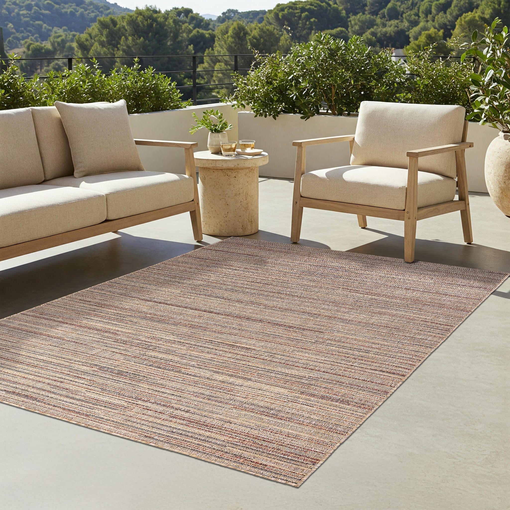 Tapiso Outdoorteppich YUCANA, rechteckig, Höhe: 6 mm, wetterfest und UV-beständig
