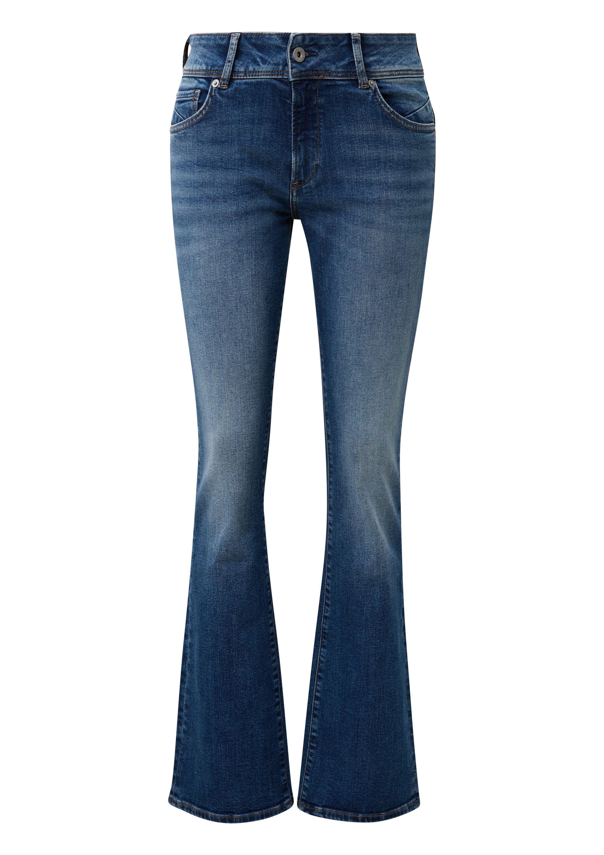 QS Bootcut-Jeans Jeans-Hose CATIE Jeans Catie / Slim Fit / Mid Rise / Bootc günstig online kaufen
