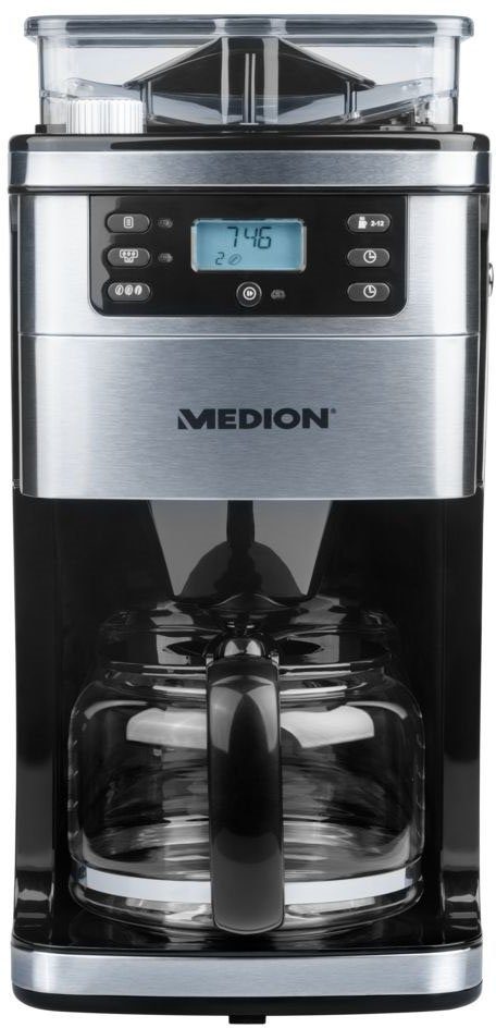 Medion® Kaffeemaschine mit Mahlwerk MD 15486, 1,5l Kaffeekanne,  Permanentfilter, 8 Mahlstufen online kaufen | OTTO