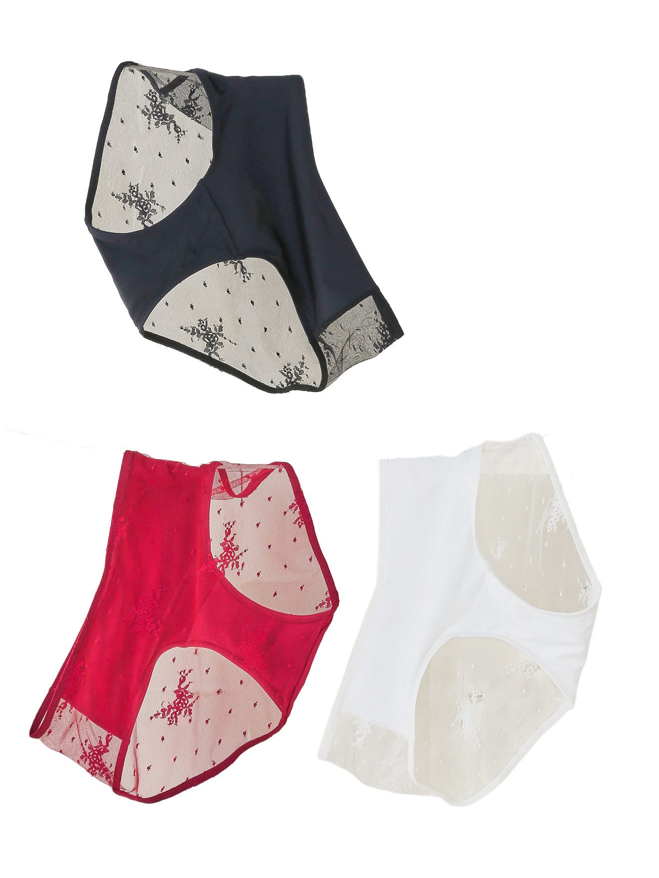 vertbaudet Umstandsslip Umstands-Slips aus Spitze 3er-Pack