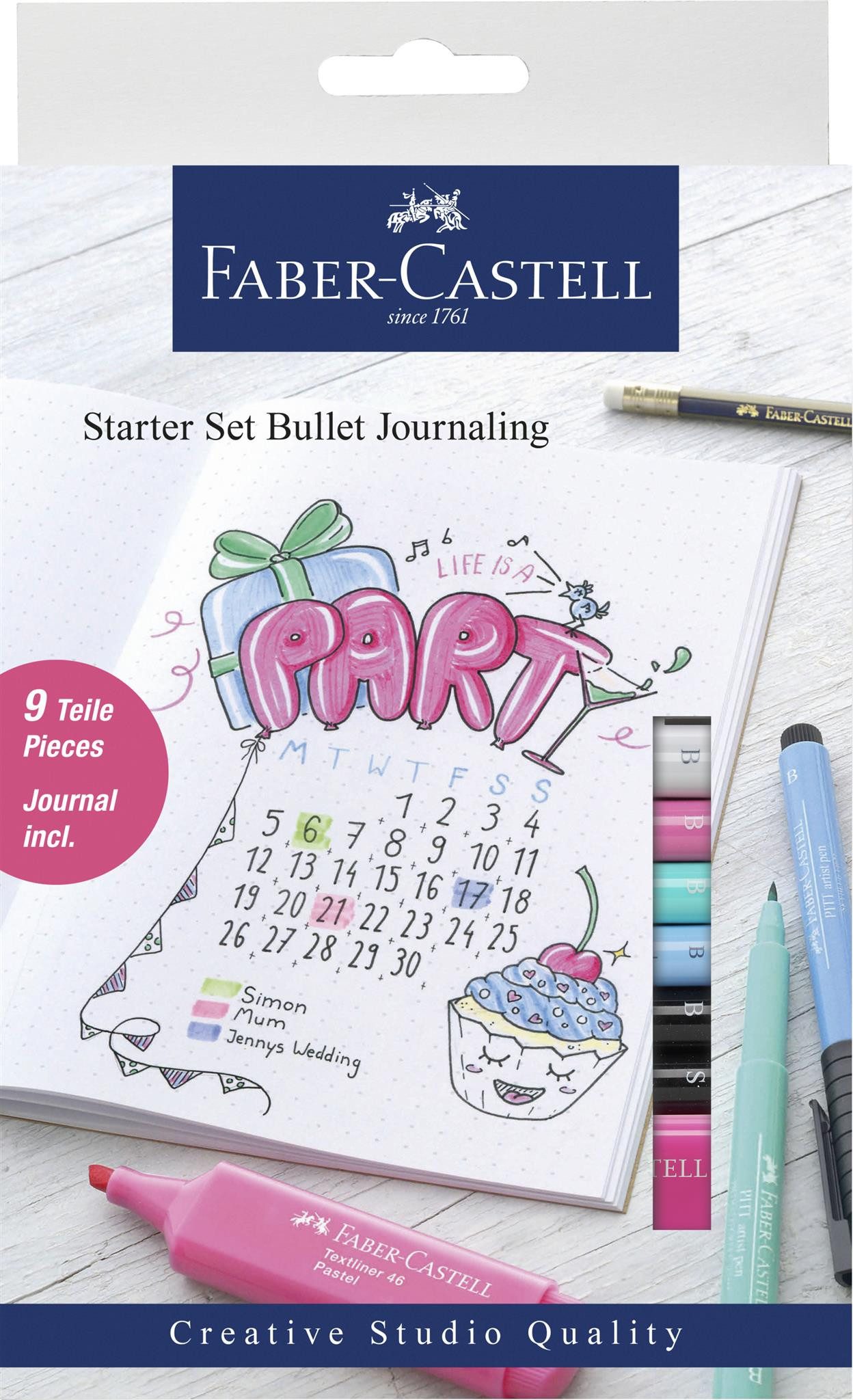 Faber-Castell Malstift Faber Castell Bullet Journaling Starter Set 9-teilig