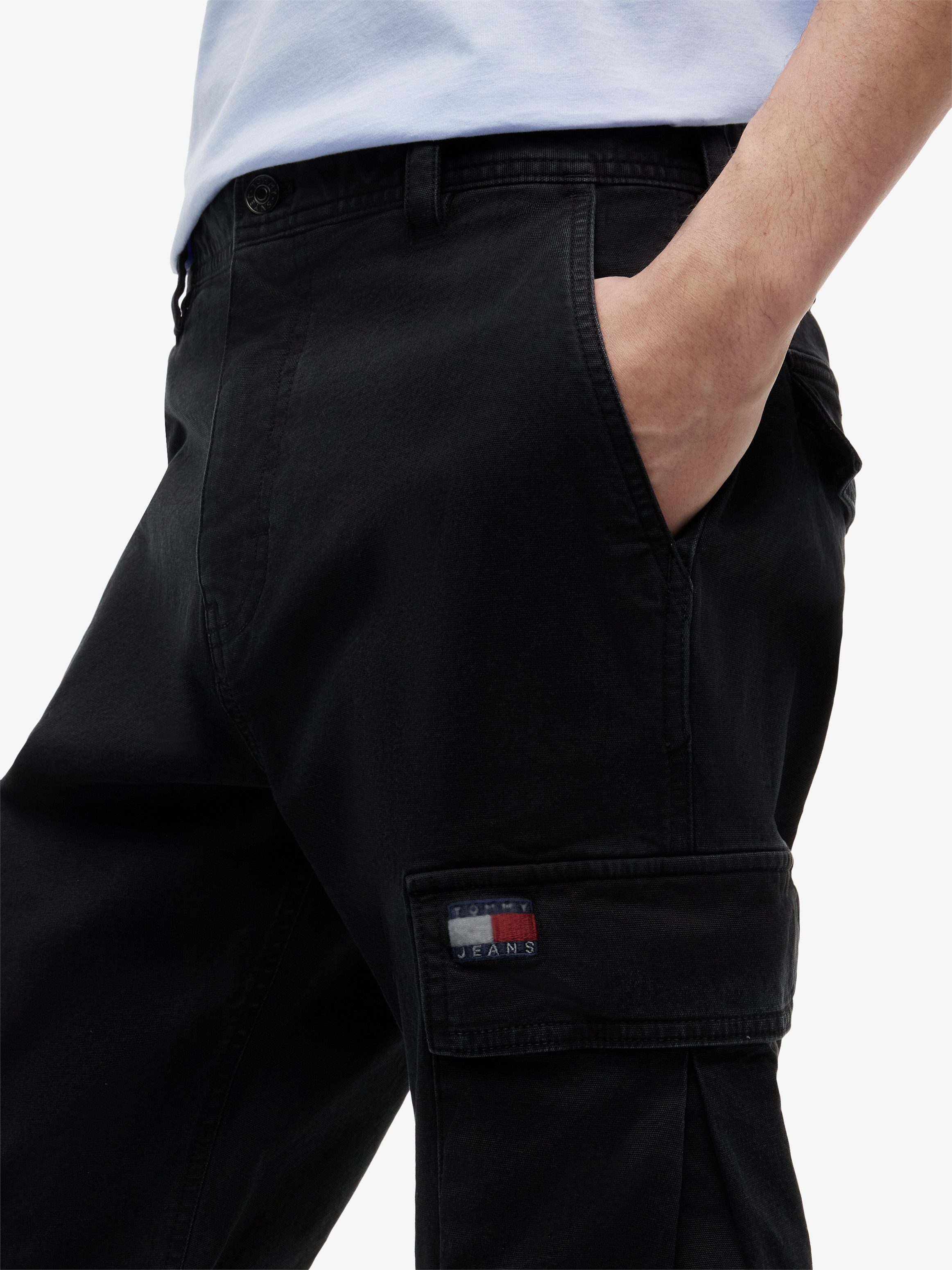 Tommy Jeans Cargohose CANVAS CARGO PANT Regular fit mit Cargotaschen