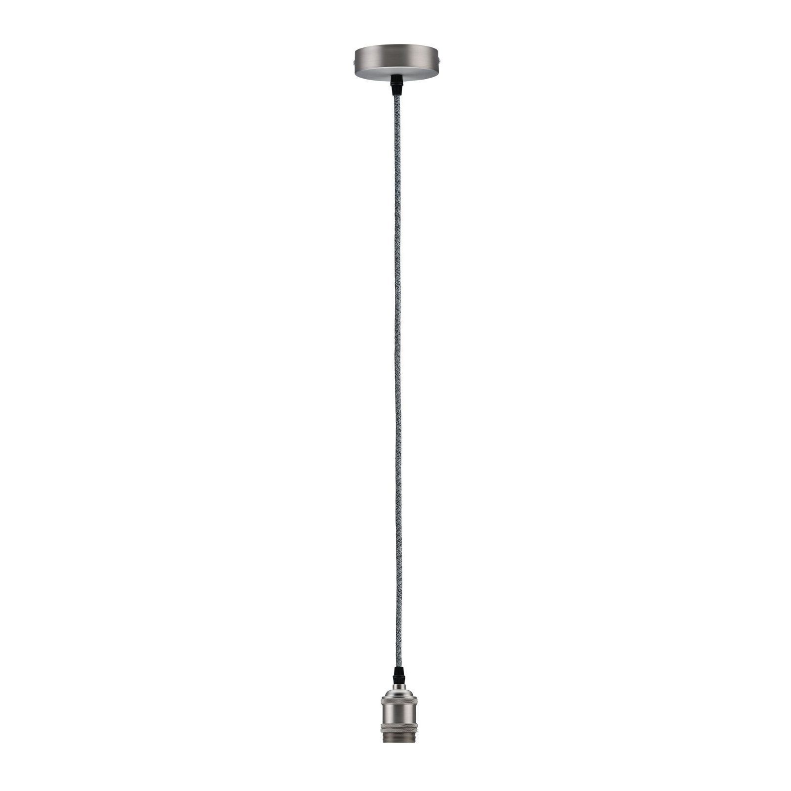 Paulmann Pendelleuchte Neordic Eldar max. 1x60W Nickel gebürstet 230V Metall, ohne Leuchtmittel, E27