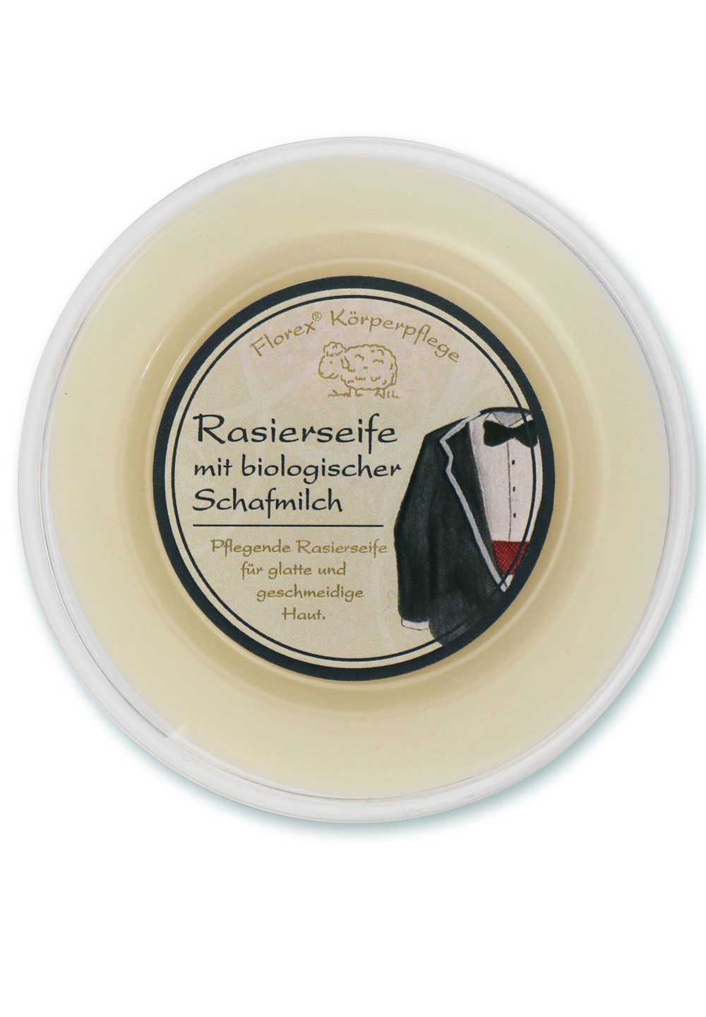 Gerlinde Hofer _ Florex GmbH Rasierseife 9617, 1-tlg., für Herren mit Bio Schafmilch 100 g