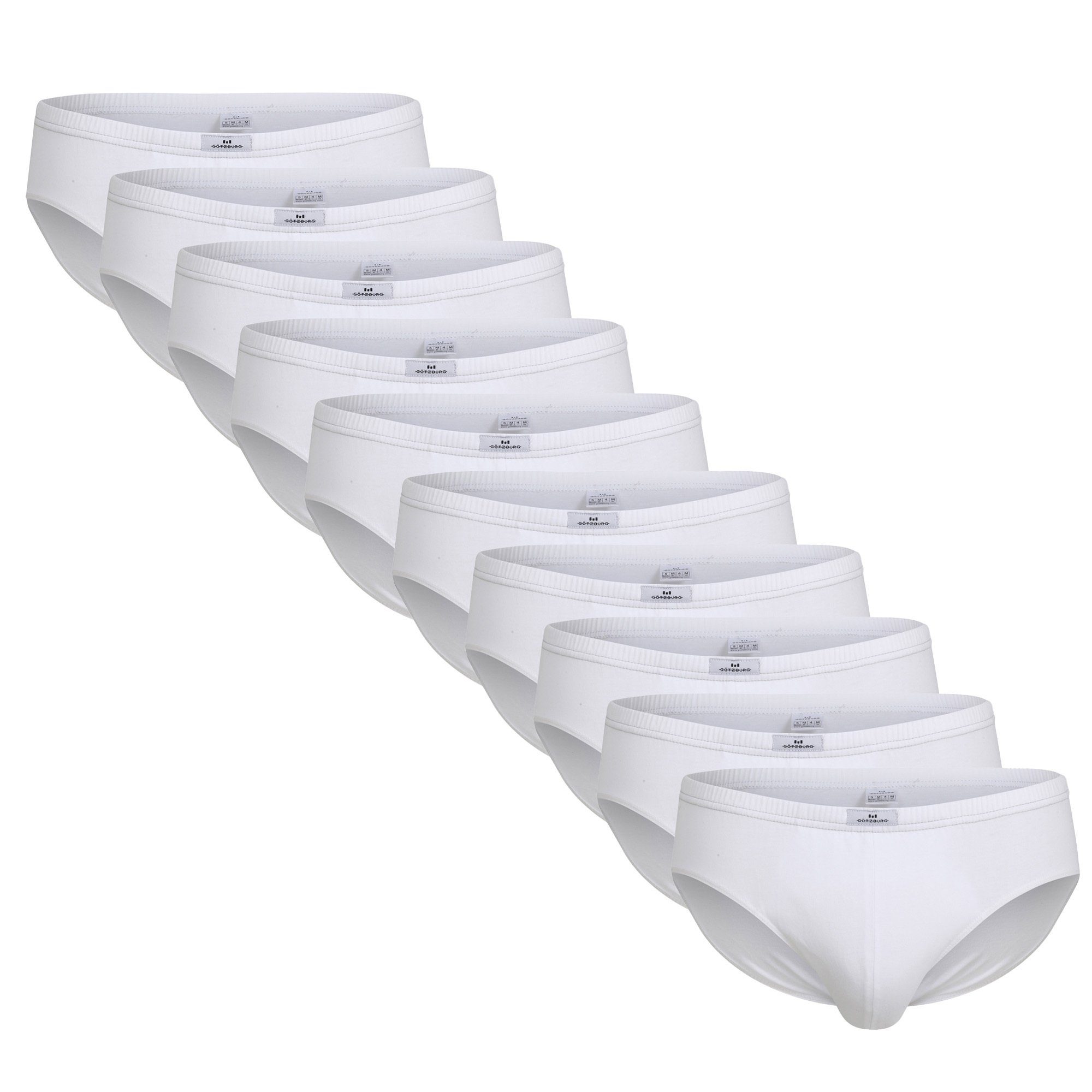 GÖTZBURG Slip Herren Slips 10er Pack Single Jersey