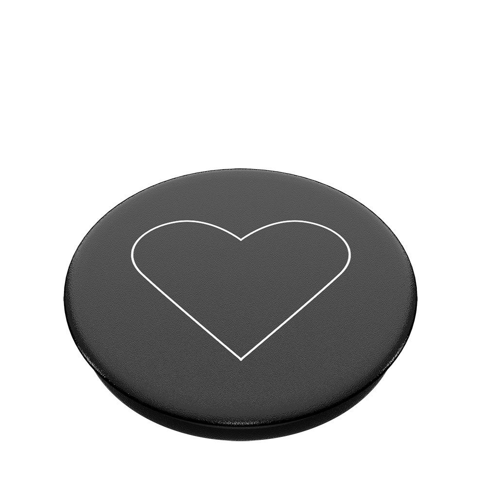 Popsockets Popsockets PopGrip - White Heart Black