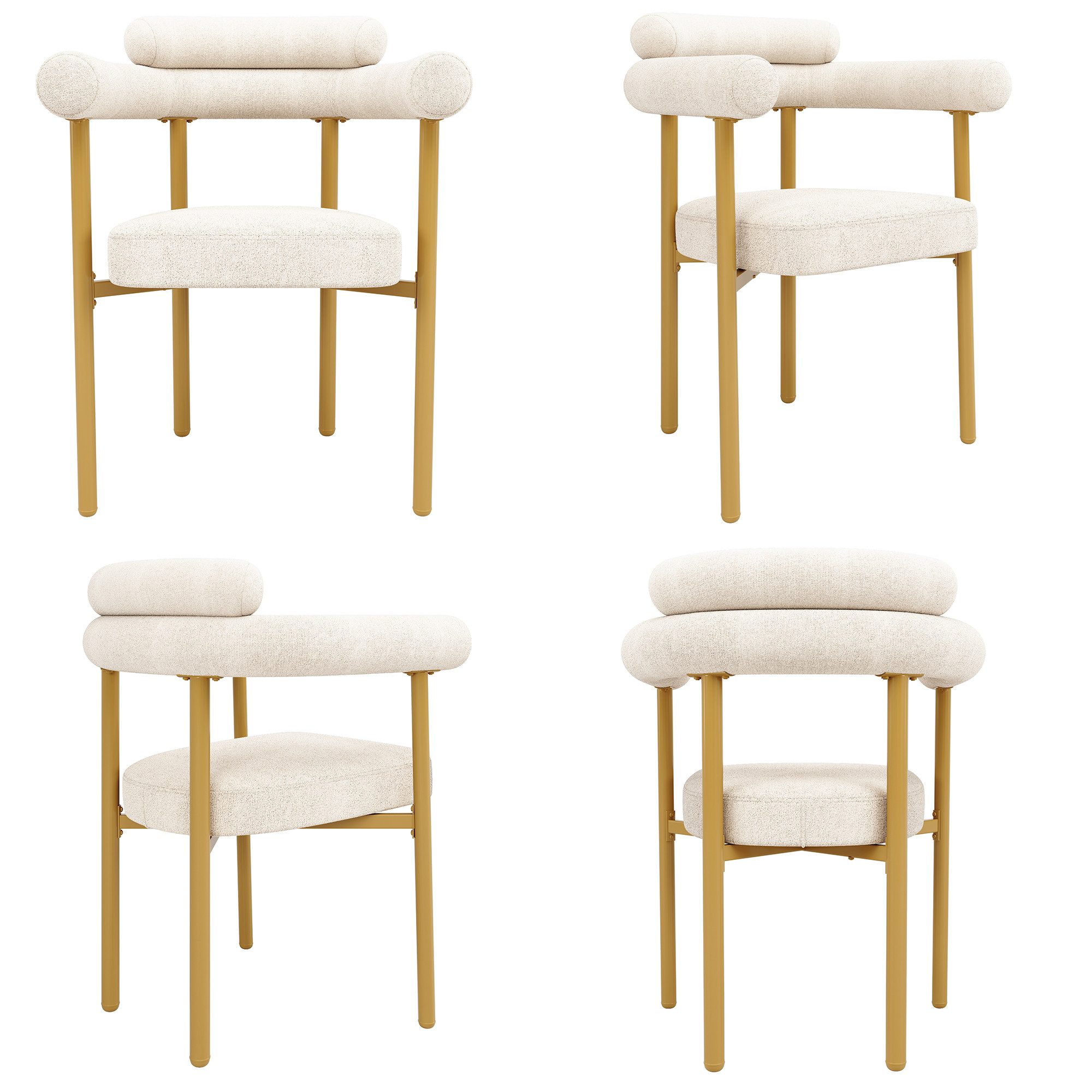 HAUSS SPOLE Esszimmerstuhl 4er Set bequeme günstig online kaufen