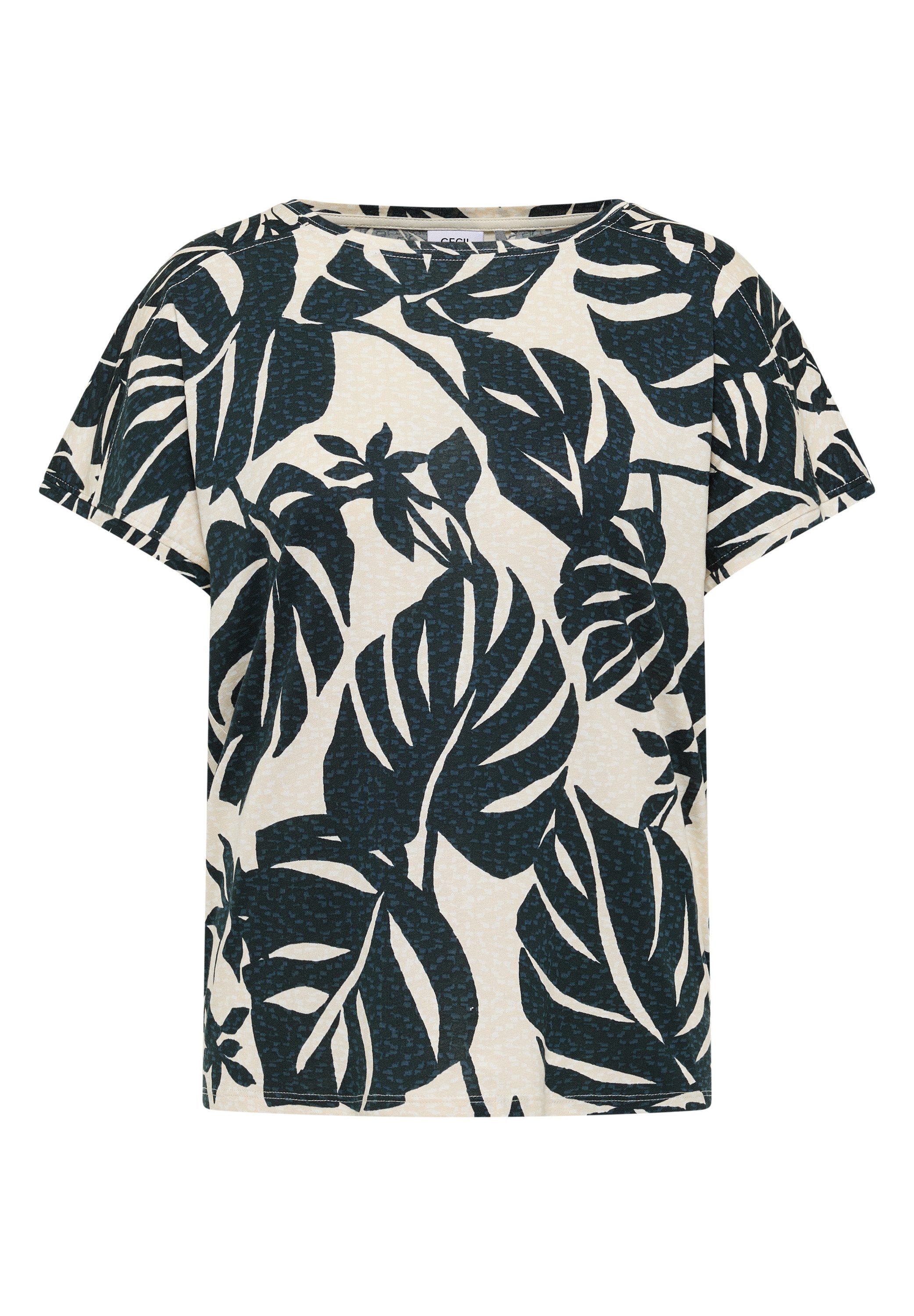 CECIL T-Shirt im angenehmen Materialmix – Bild 4 von 5