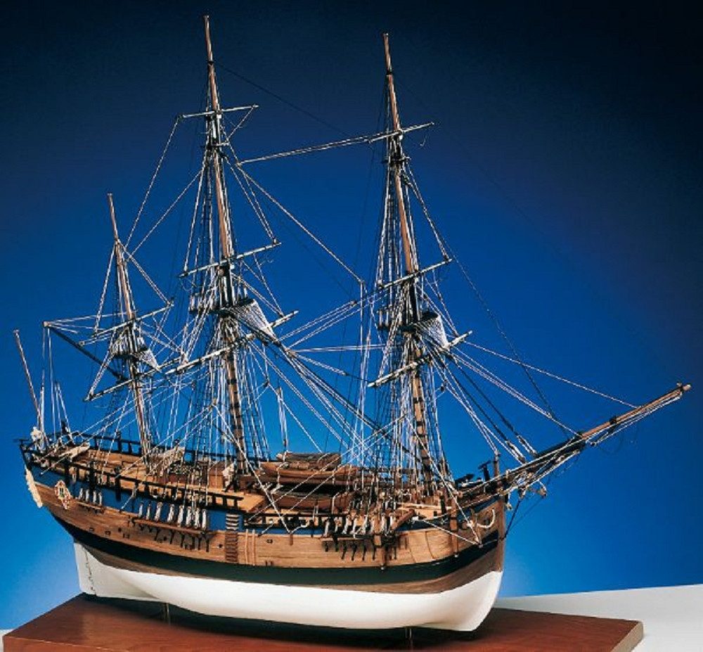 Modellbausatz Caldercraft Krick Schiff Endeavour H.M.Bark 1:64 Holz Baukasten