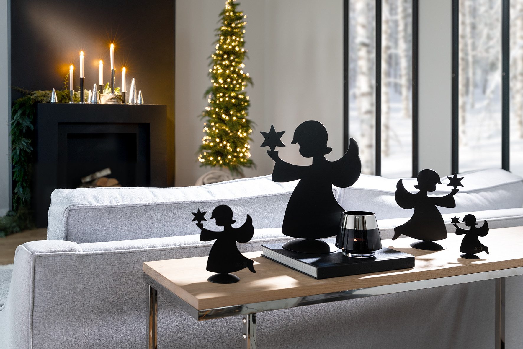 Fink Engelfigur HOLYWORKER (1 St), Adventsfigur, Engel, Dekofigur, Weihnachtsdeko aus Eisen