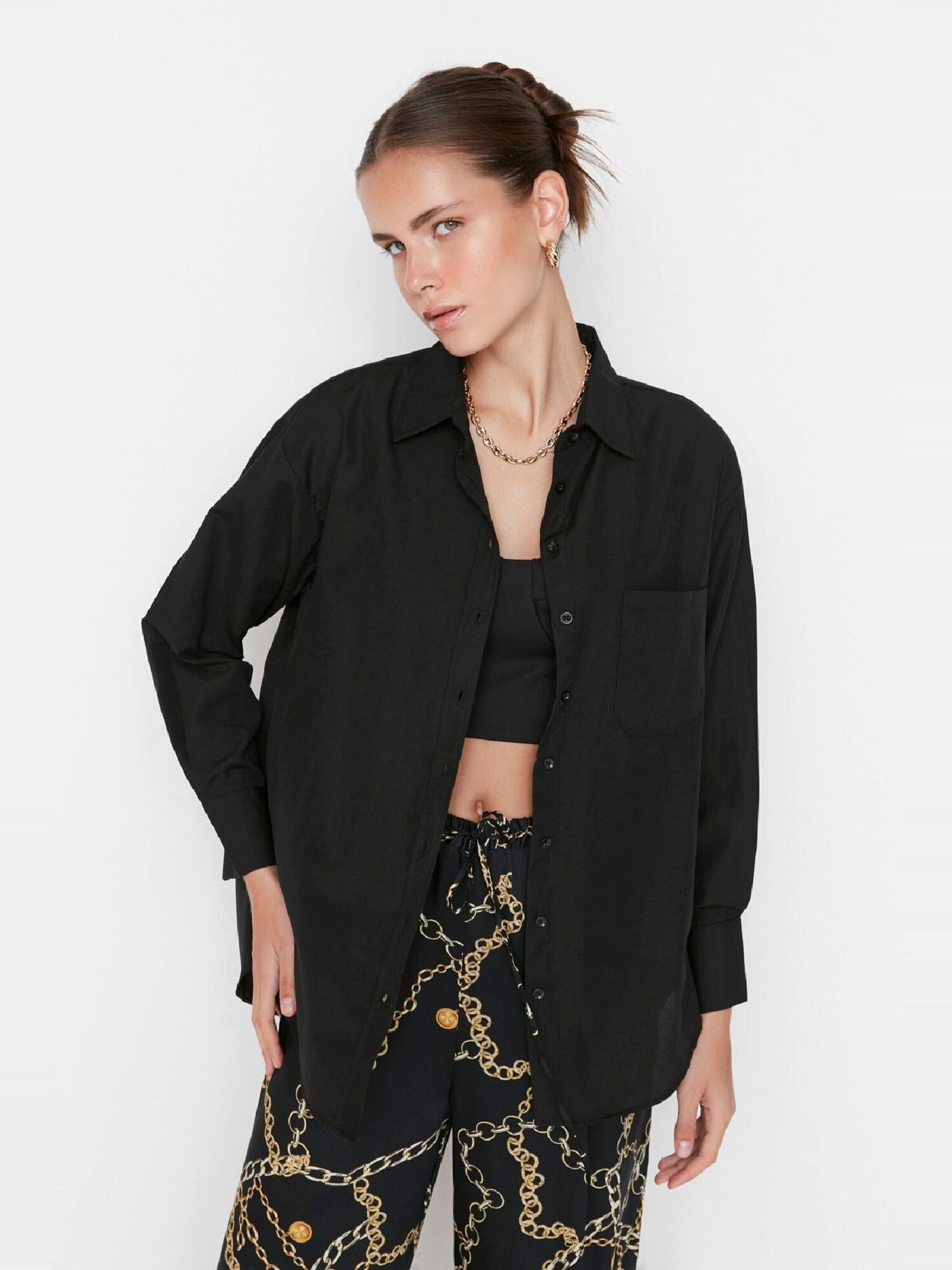 Trendyol Langarmbluse (1-tlg) Plain/ohne Details