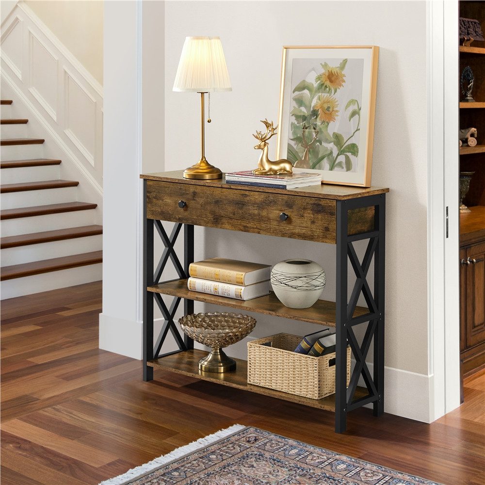 Yaheetech Konsolentisch, Flurtisch Eingangtisch Sideboard X-förmiger günstig online kaufen