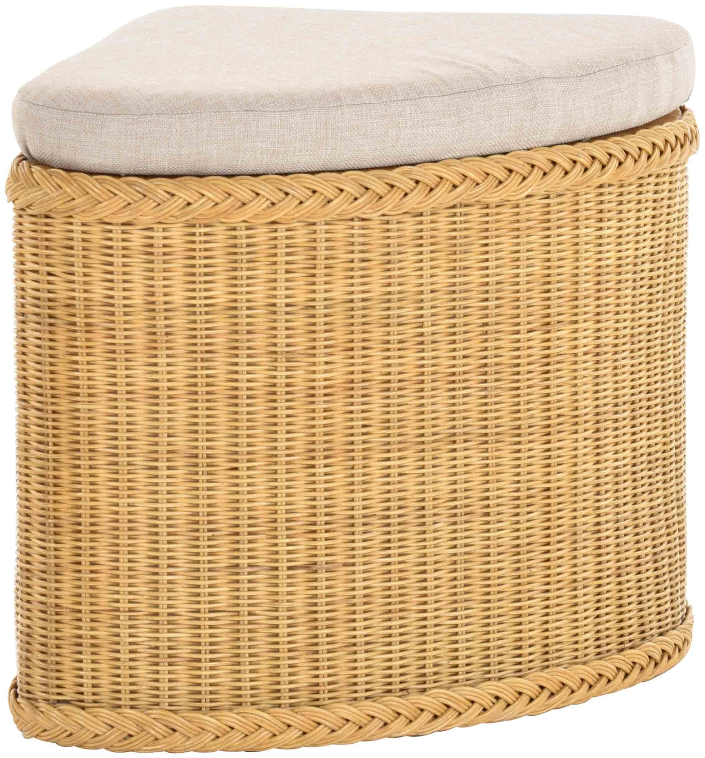 Krines Home Sitztruhe Rattan Sitzhocker mit günstig online kaufen