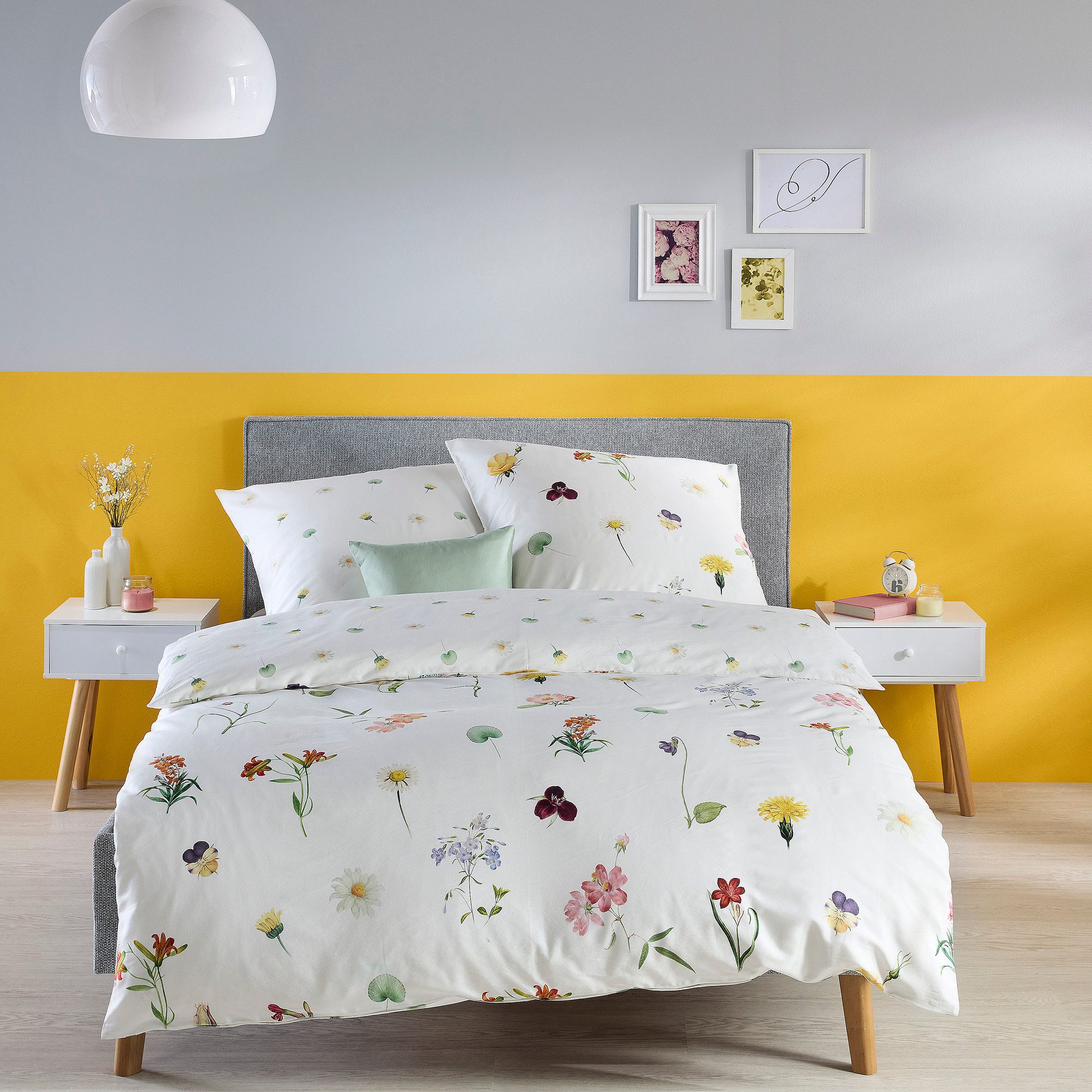 fleuresse Bettwäsche Wendebettwäsche, Mako-Satin, Blumen