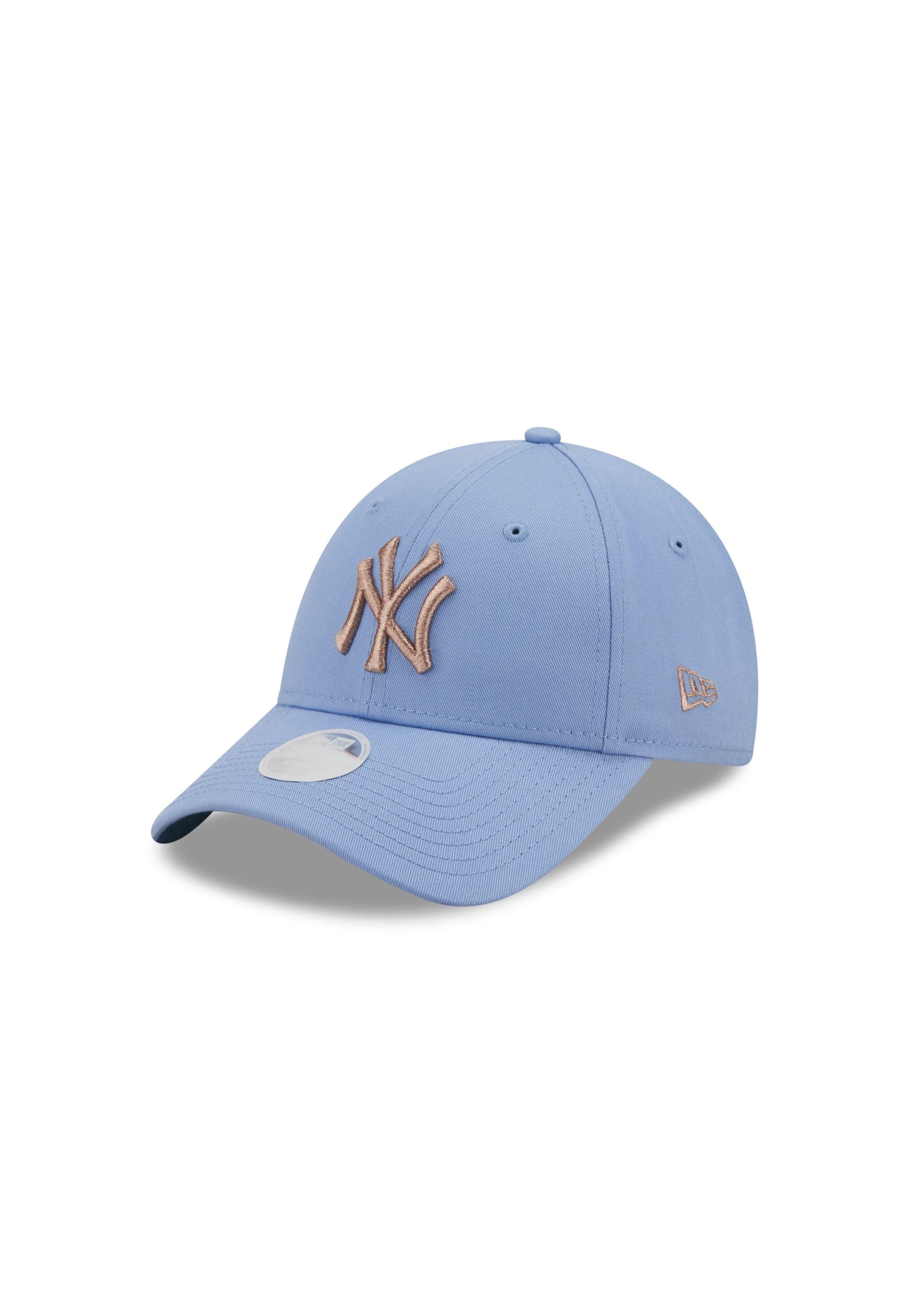 Baseball Cap New York Yankees MLB Metallic Logo Sky 9Forty Adjustable Women Cap New
