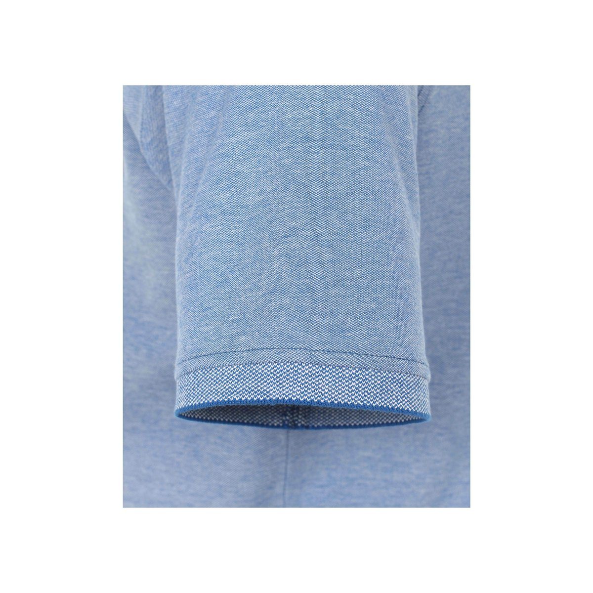 Mittelblau Poloshirt (1-tlg) VENTI regular blau