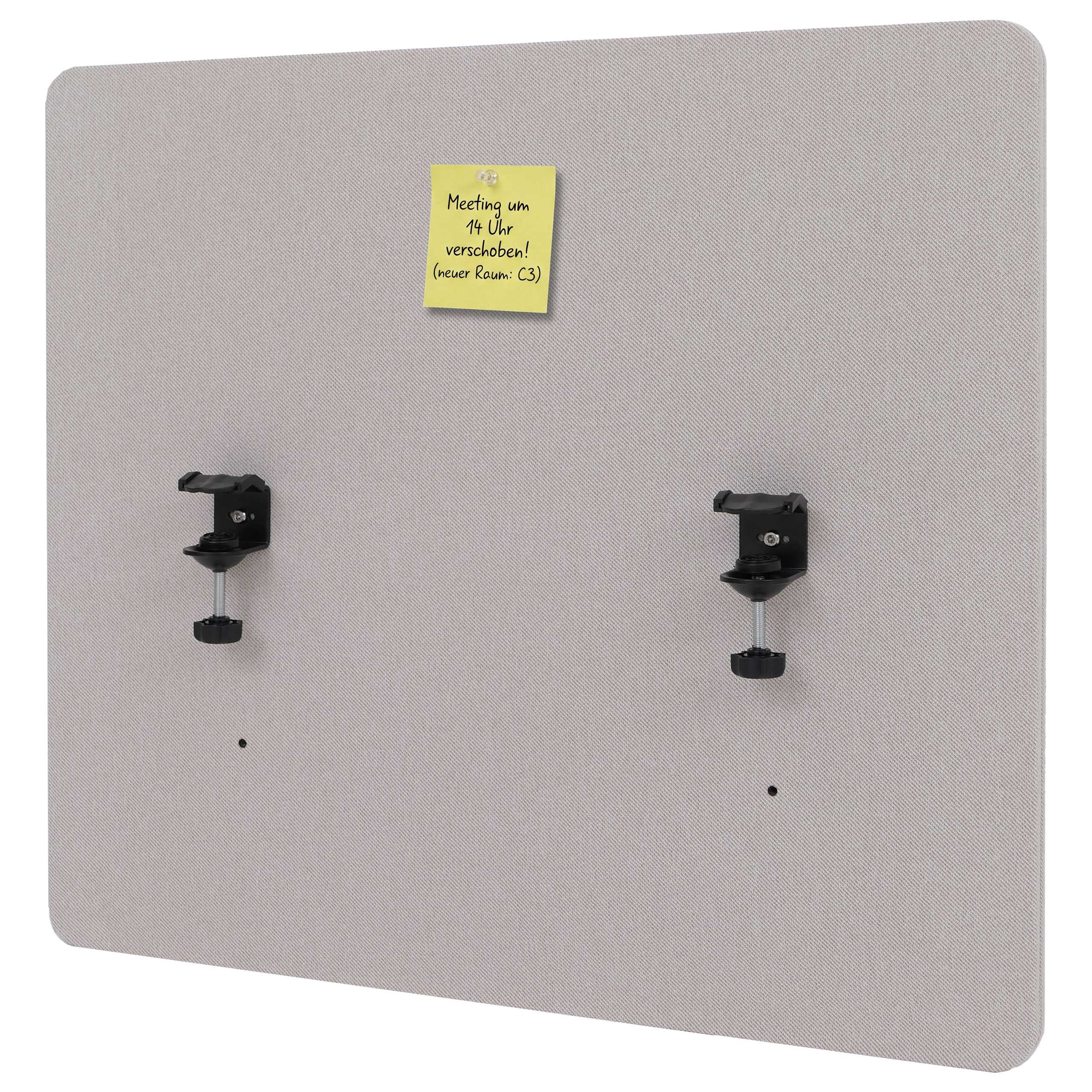 MCW Stellwand MCW-G75, Büro-Sichtschutz, Pinnwand, Inkl. Anbringungen, Schalldämmend