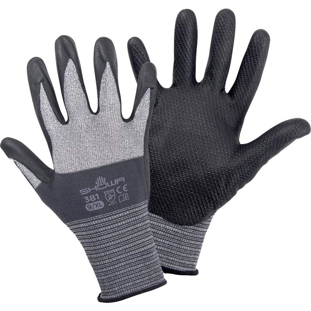 Showa Рабочие перчатки Showa 381 Gr.XL 4704 XL Elasthanfaser, Nitril Montagehandschuh Größe