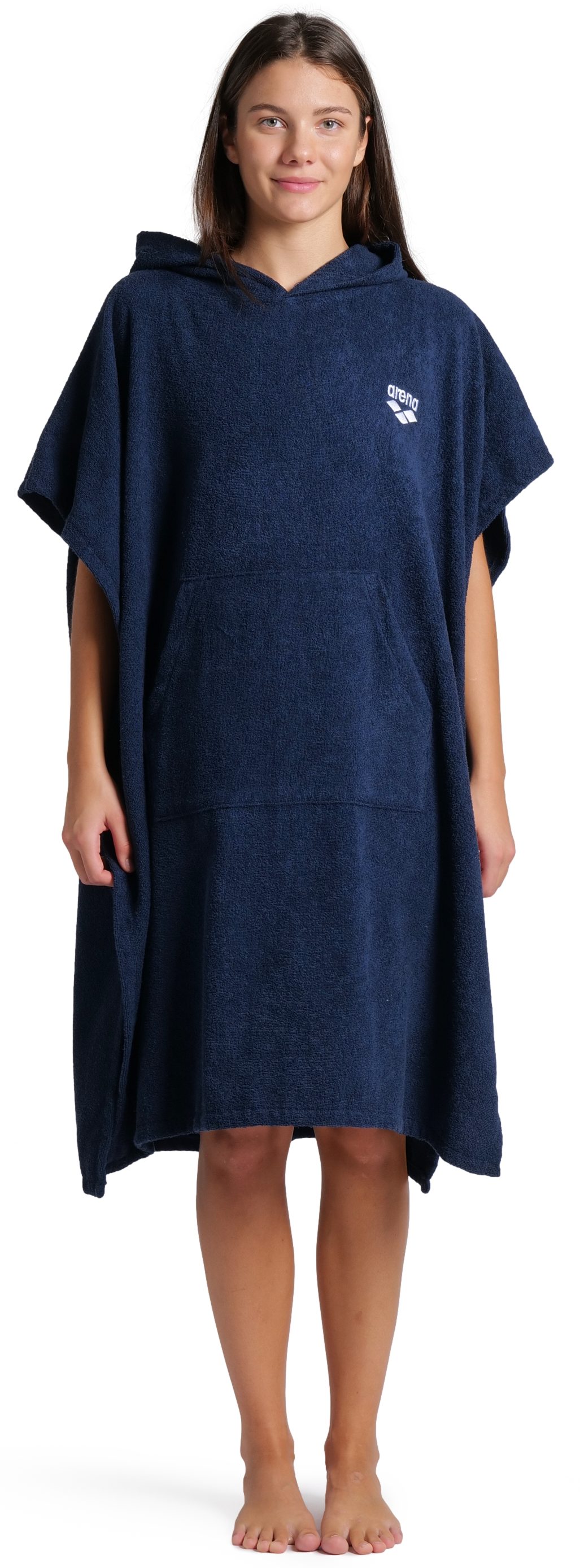 Arena Badeponcho arena Unisex Baumwoll Poncho Bademantel, Midilänge, Baumwolle, Kapuze, ohne, Duschen, Strand, Sport, Schwimmbad, Sauna, Baumwolle, Unisex, bequ – Bild 5 von 5