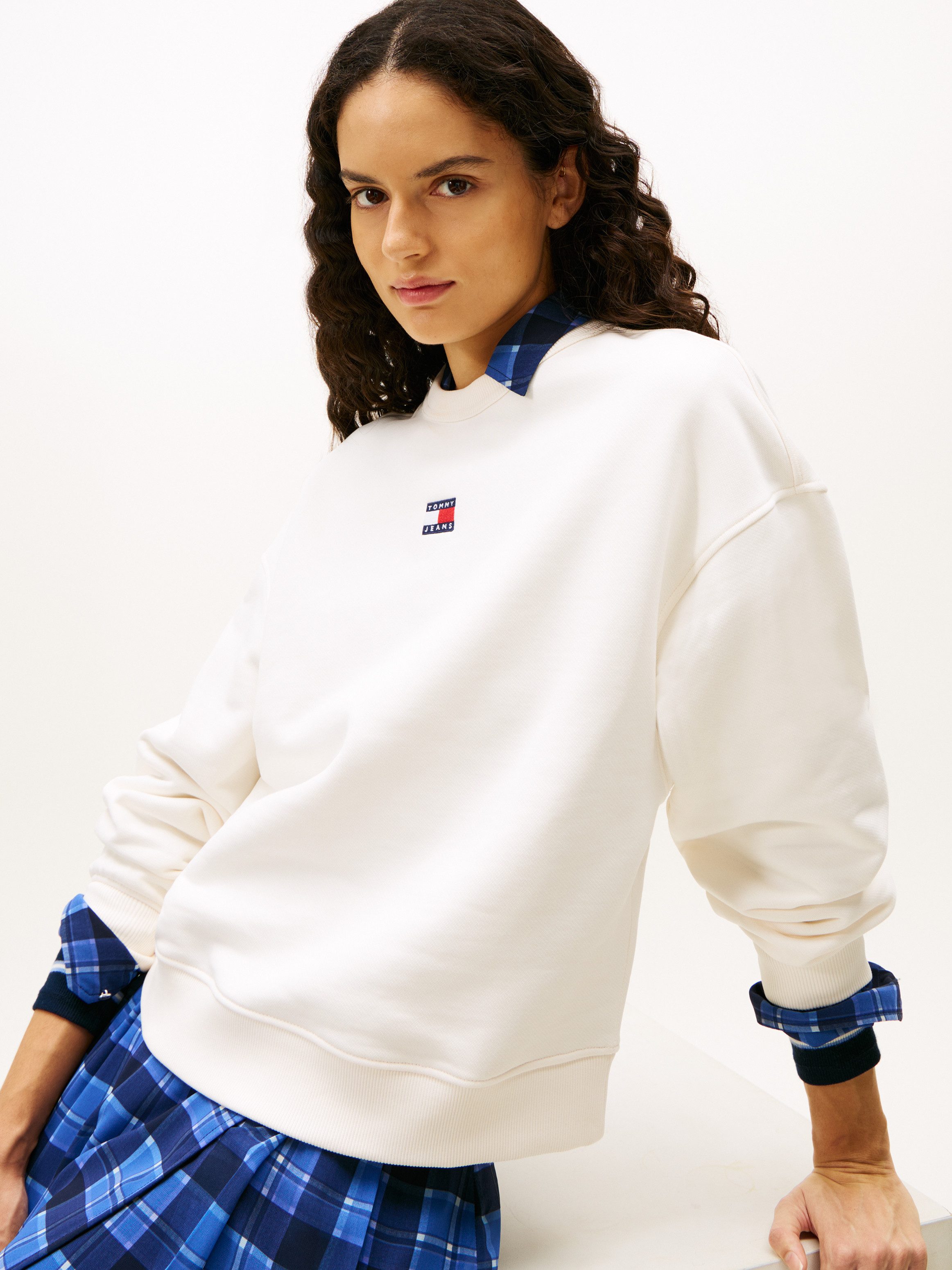 Tommy Jeans Sweatshirt Sweatshirt TJW BXY BADGE mit Dropshoulder-Design und günstig online kaufen