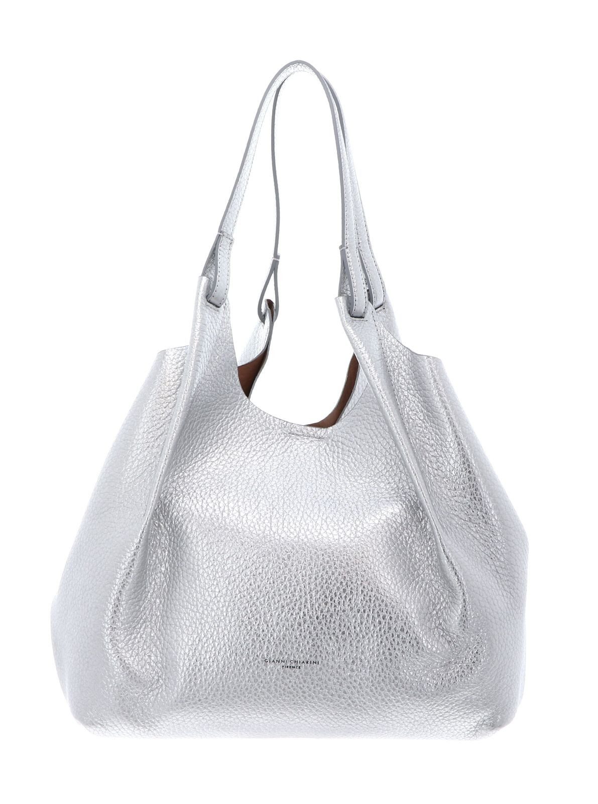 GIANNI CHIARINI Shopper Shopping Bag (Set, 2-tlg), aus echtem Rindsleder
