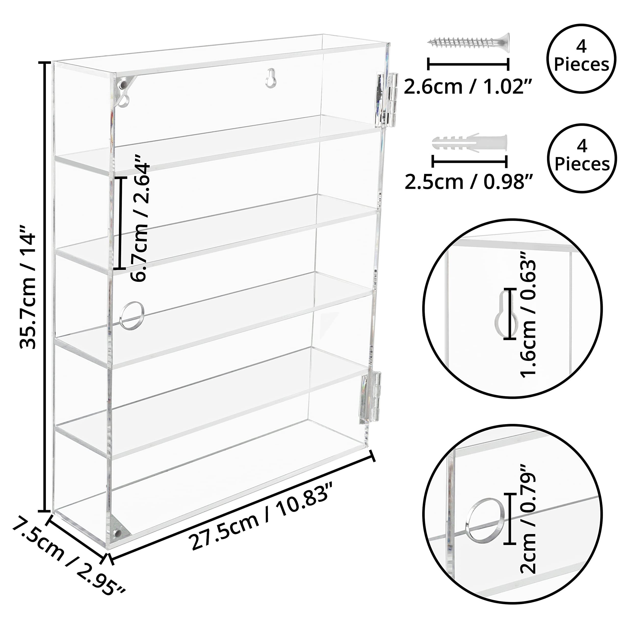 Belle Vous Wandregal Hängende Acryl Vitrine günstig online kaufen