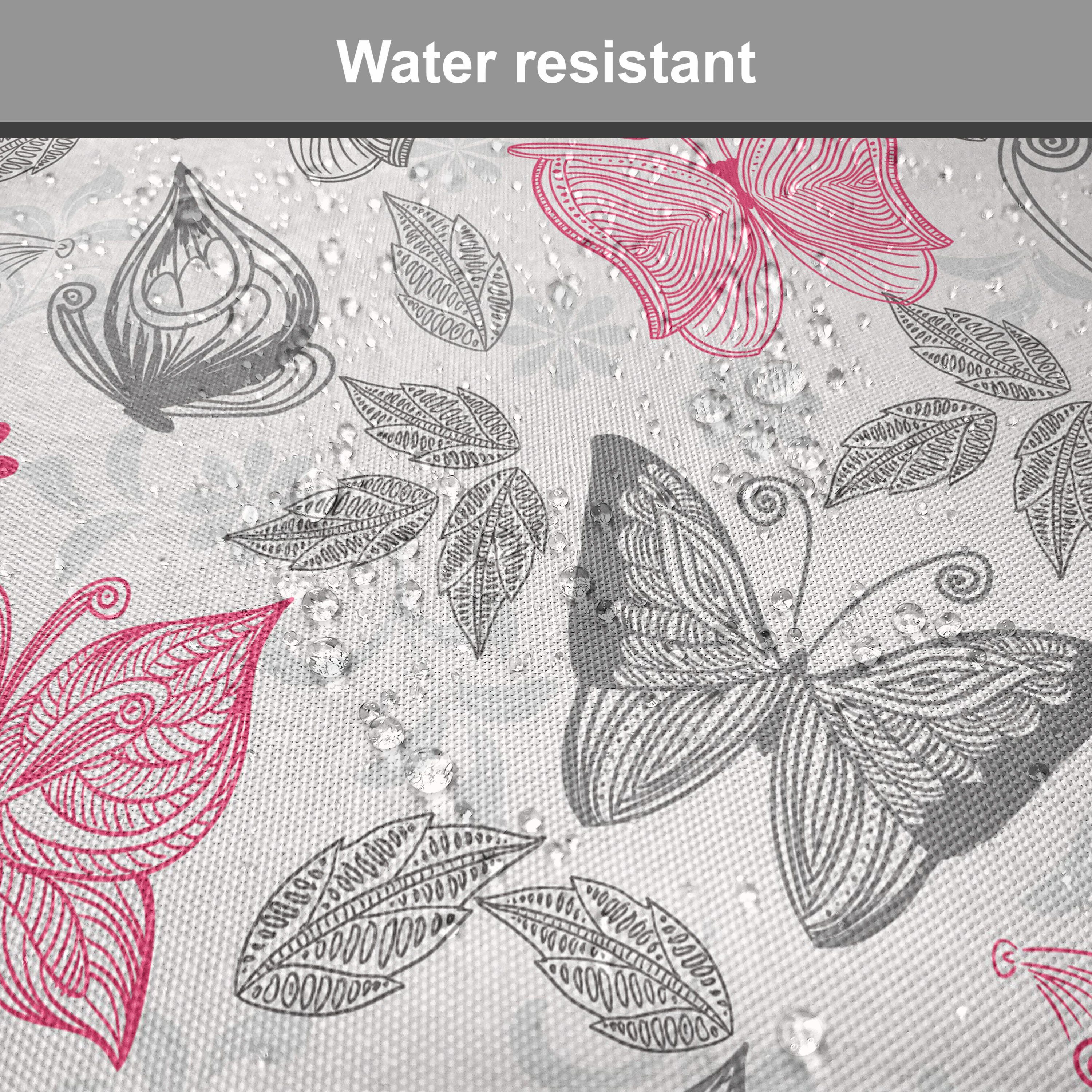 mit Kissen wasserfestes Küchensitze, Riemen Abakuhaus Schmetterling Abstrakt Natur Depiction Stuhlkissen für Dekoratives